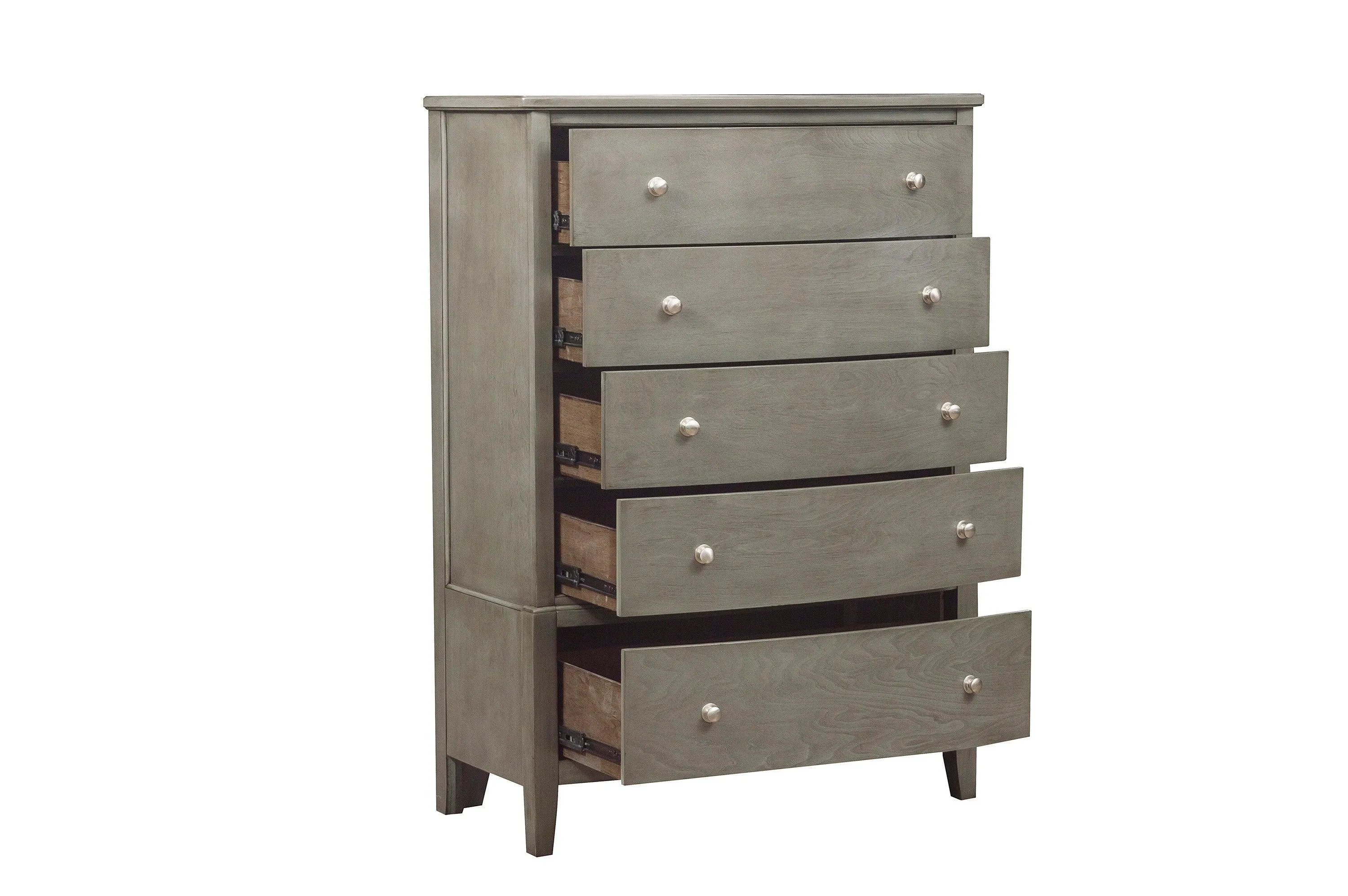 Cotterill Gray Upholstered Panel Bedroom Set - Image 14