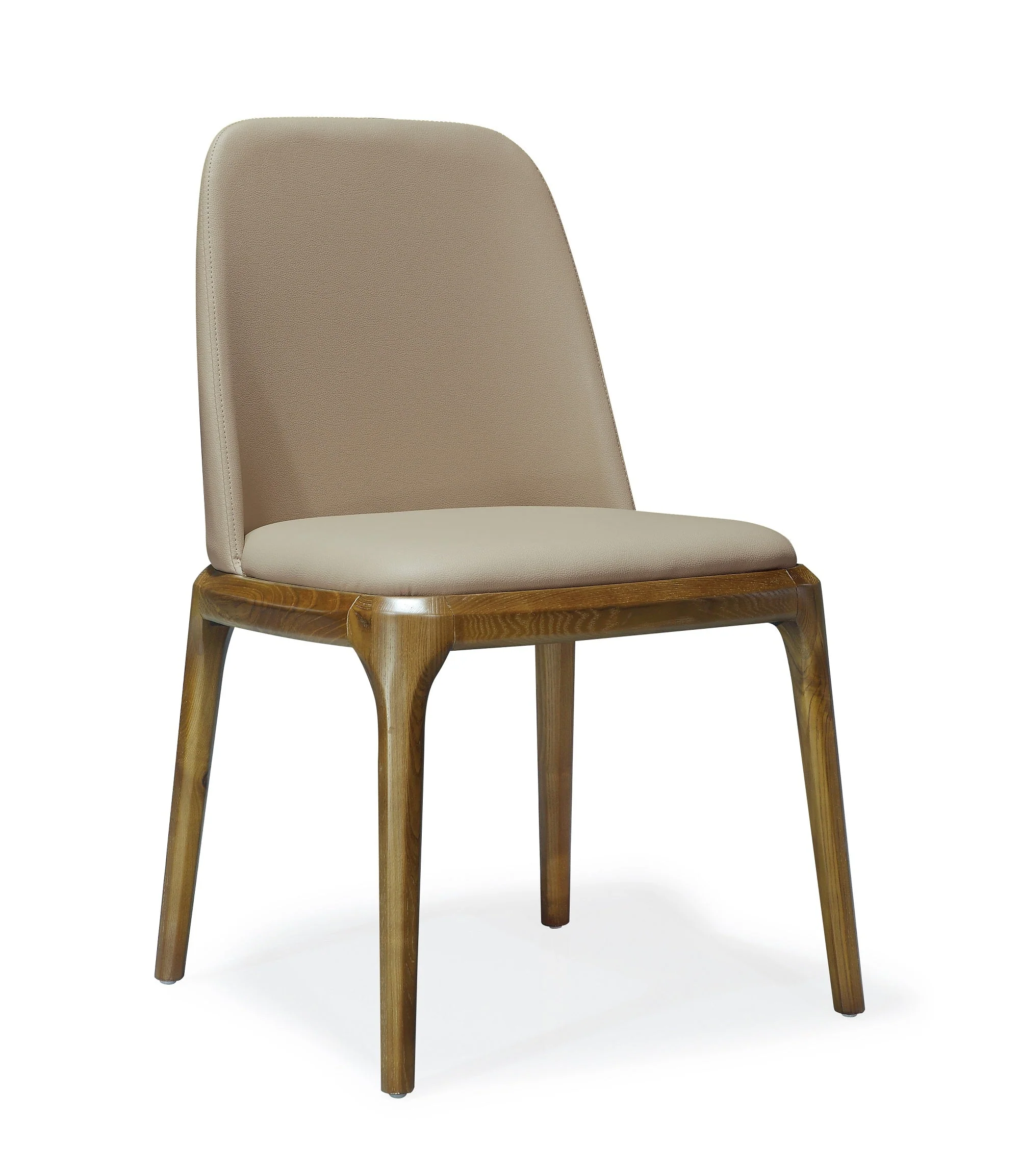 Courding Dining Chair in Tan and Walnut (set of 2) - Image 4