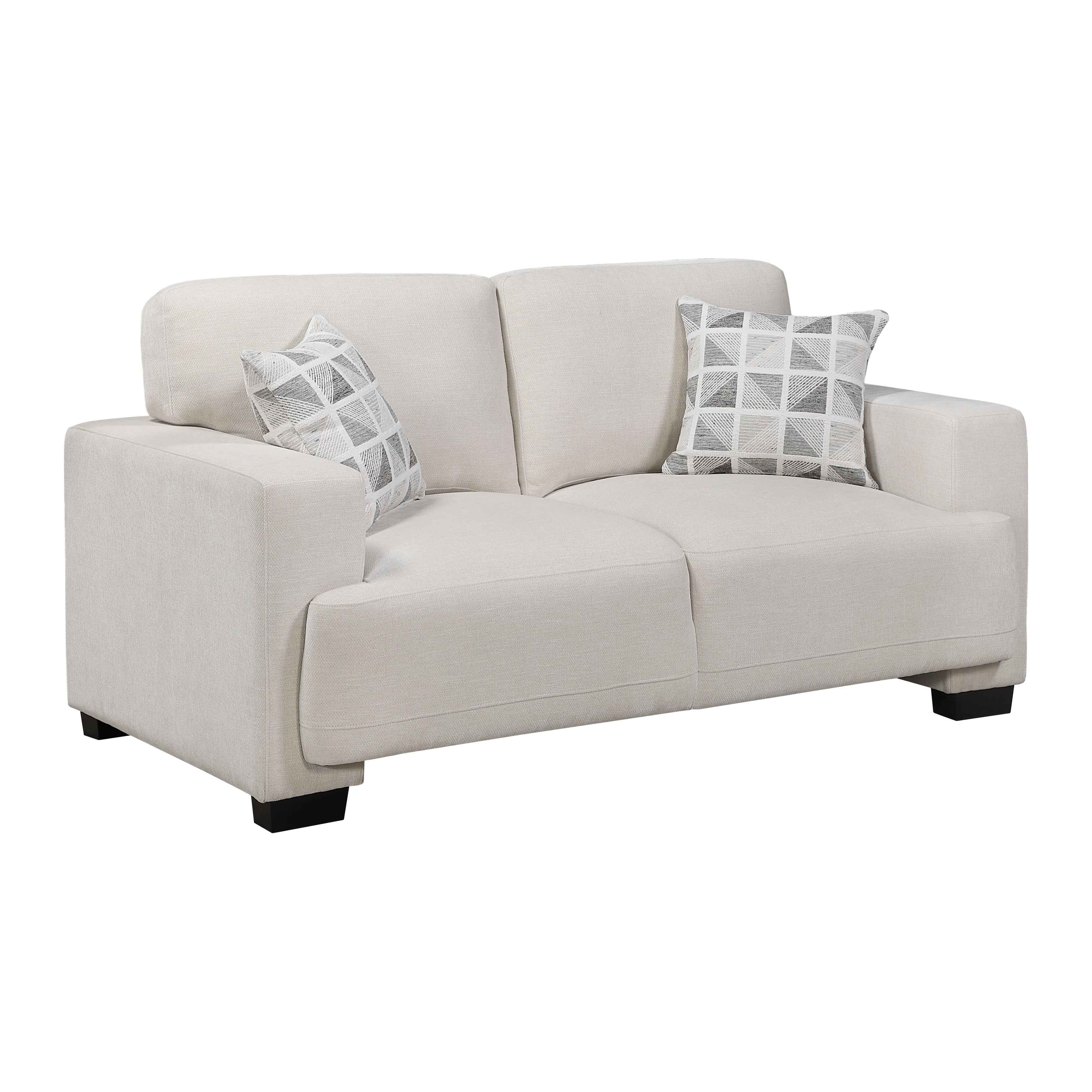 Cove Beige Loveseat - Image 2