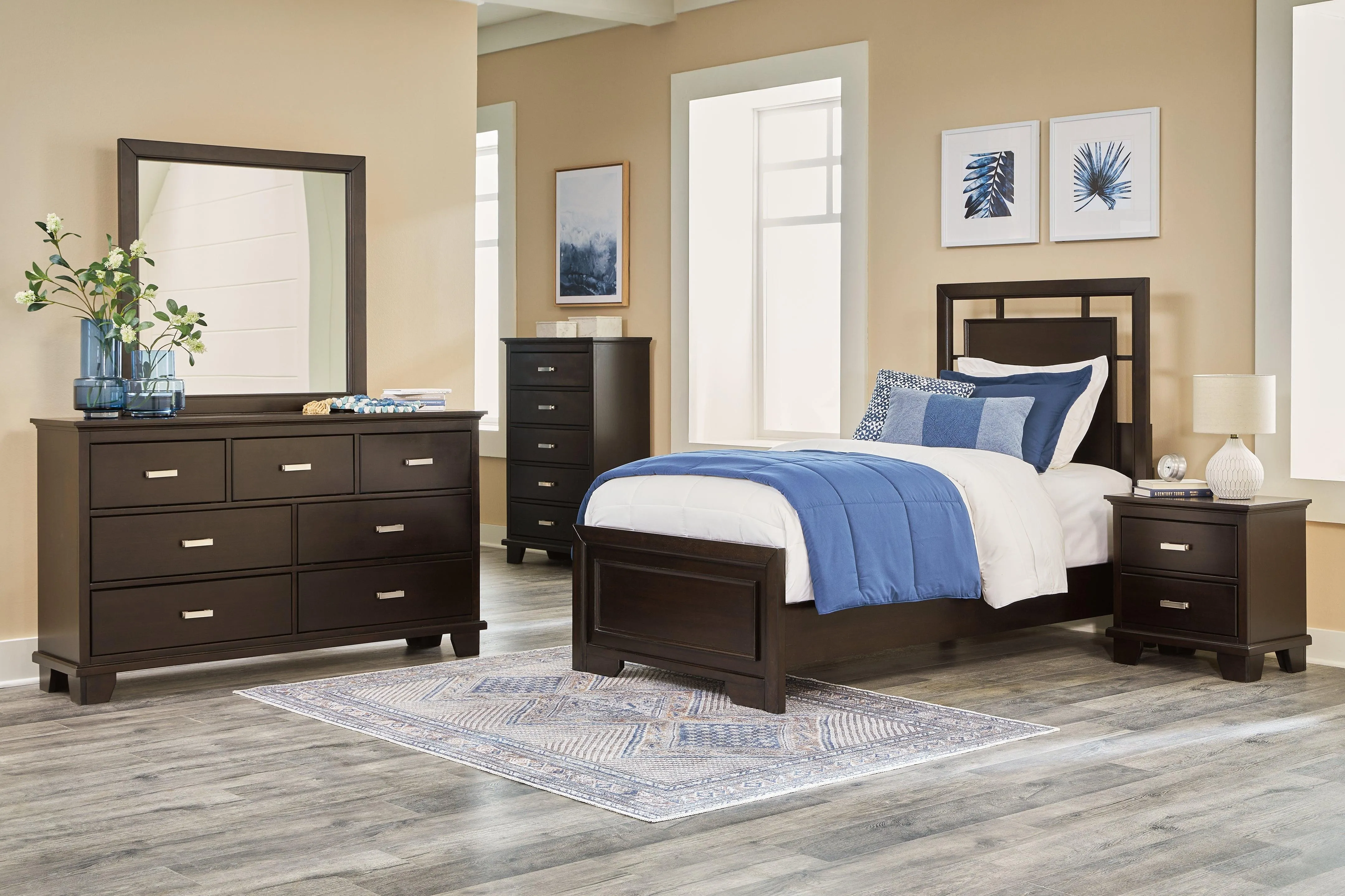 Covetown Dark Brown Chest of Drawers - Image 9
