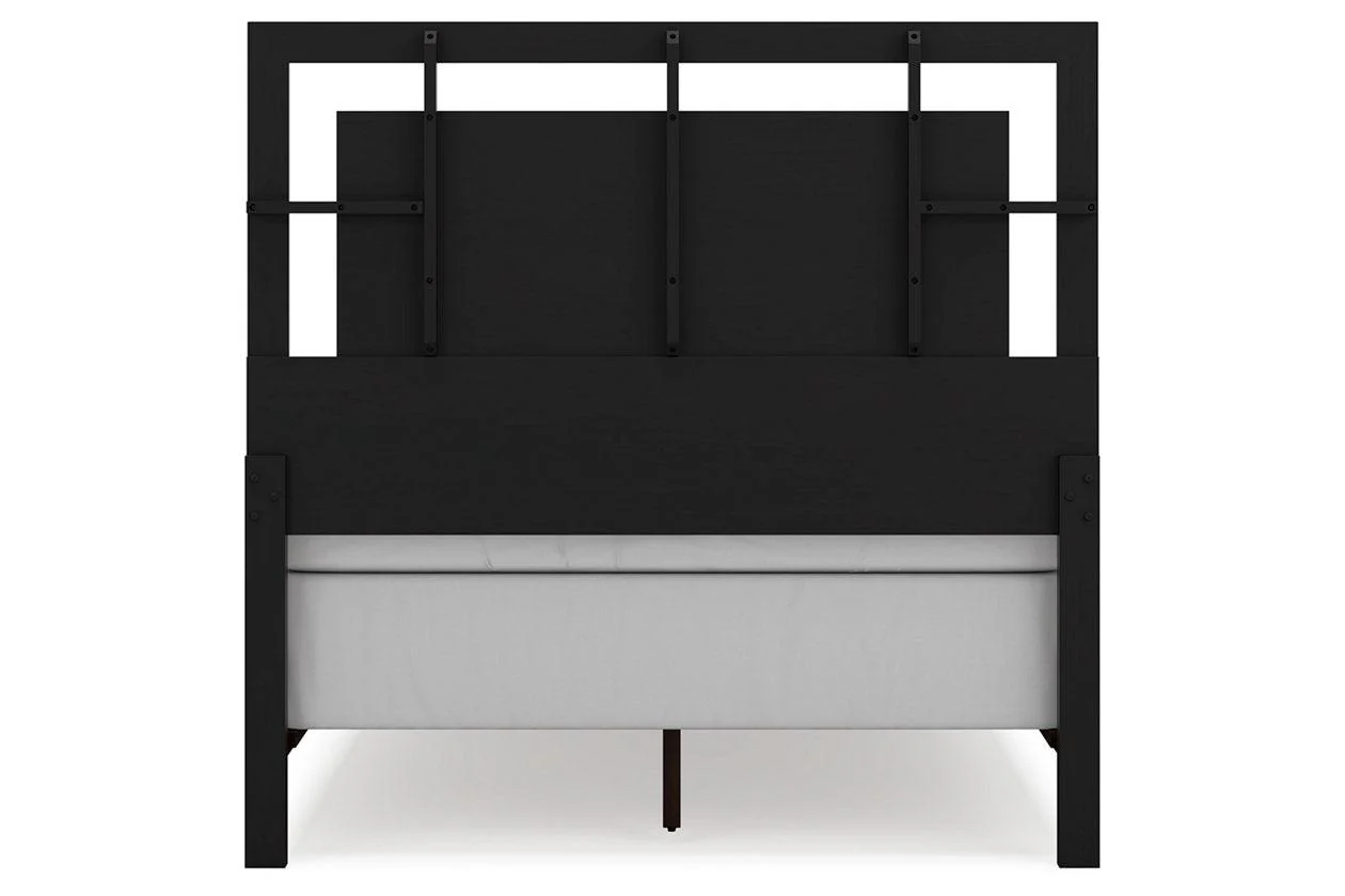 Covetown Dark Brown Full Panel Bed - Image 6