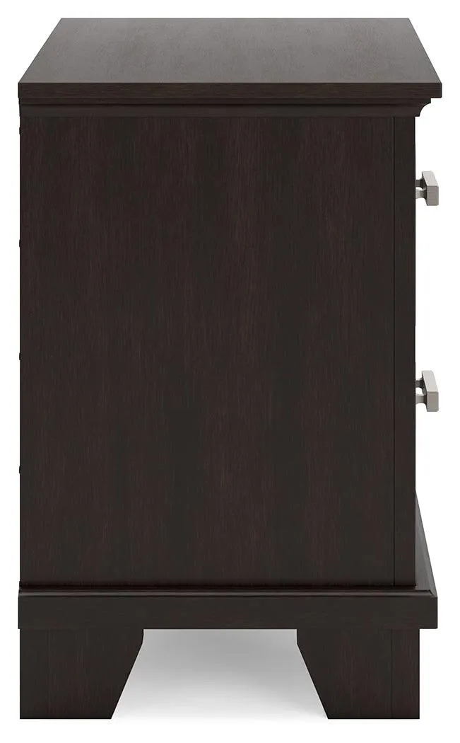 Covetown Dark Brown Nightstand - Image 7