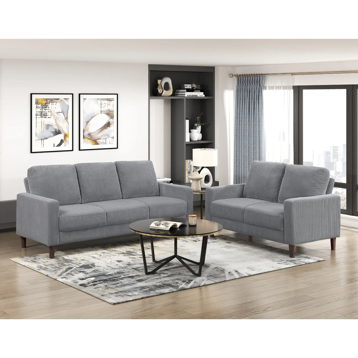 Crandall Gray Living Room Set - Image 2