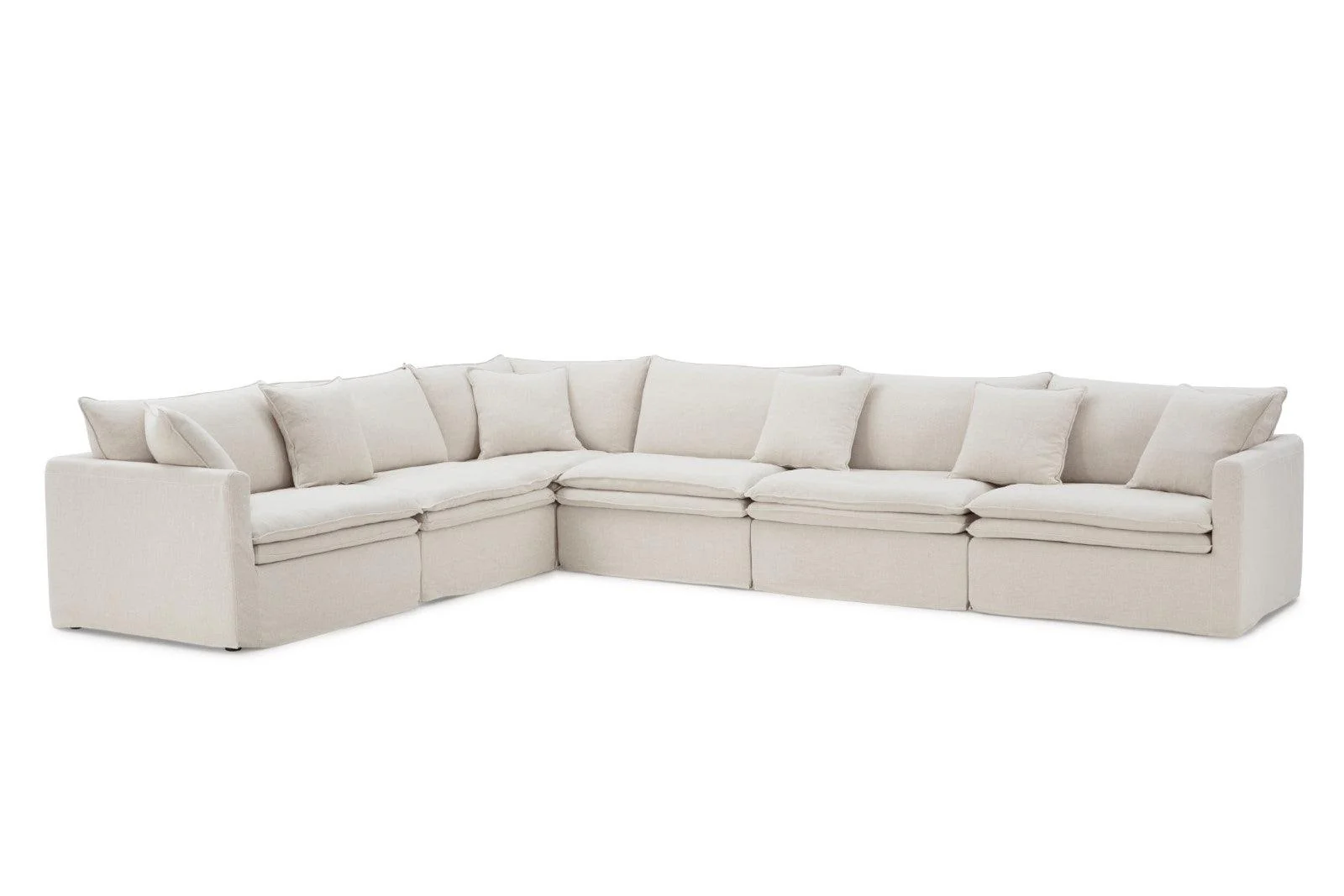 Crayford Taupe L-Sectional - Image 10