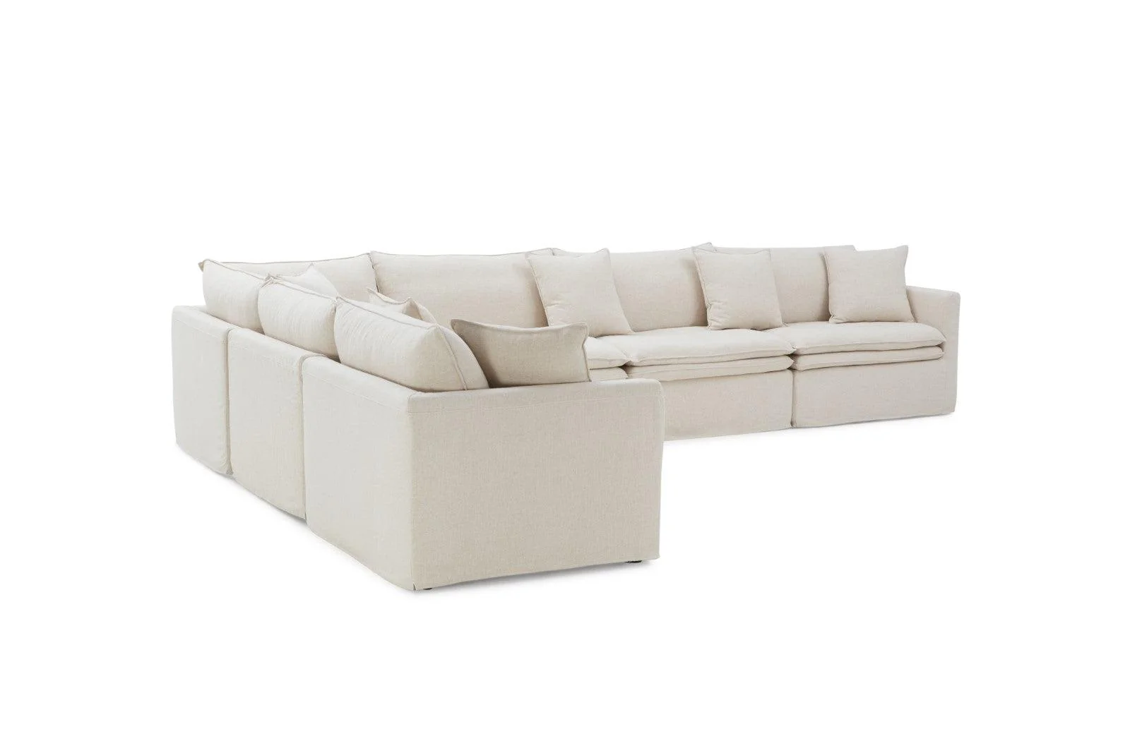 Crayford Taupe L-Sectional - Image 6