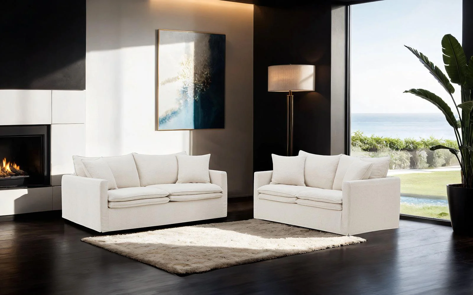 Crayford Taupe Loveseat - Image 4