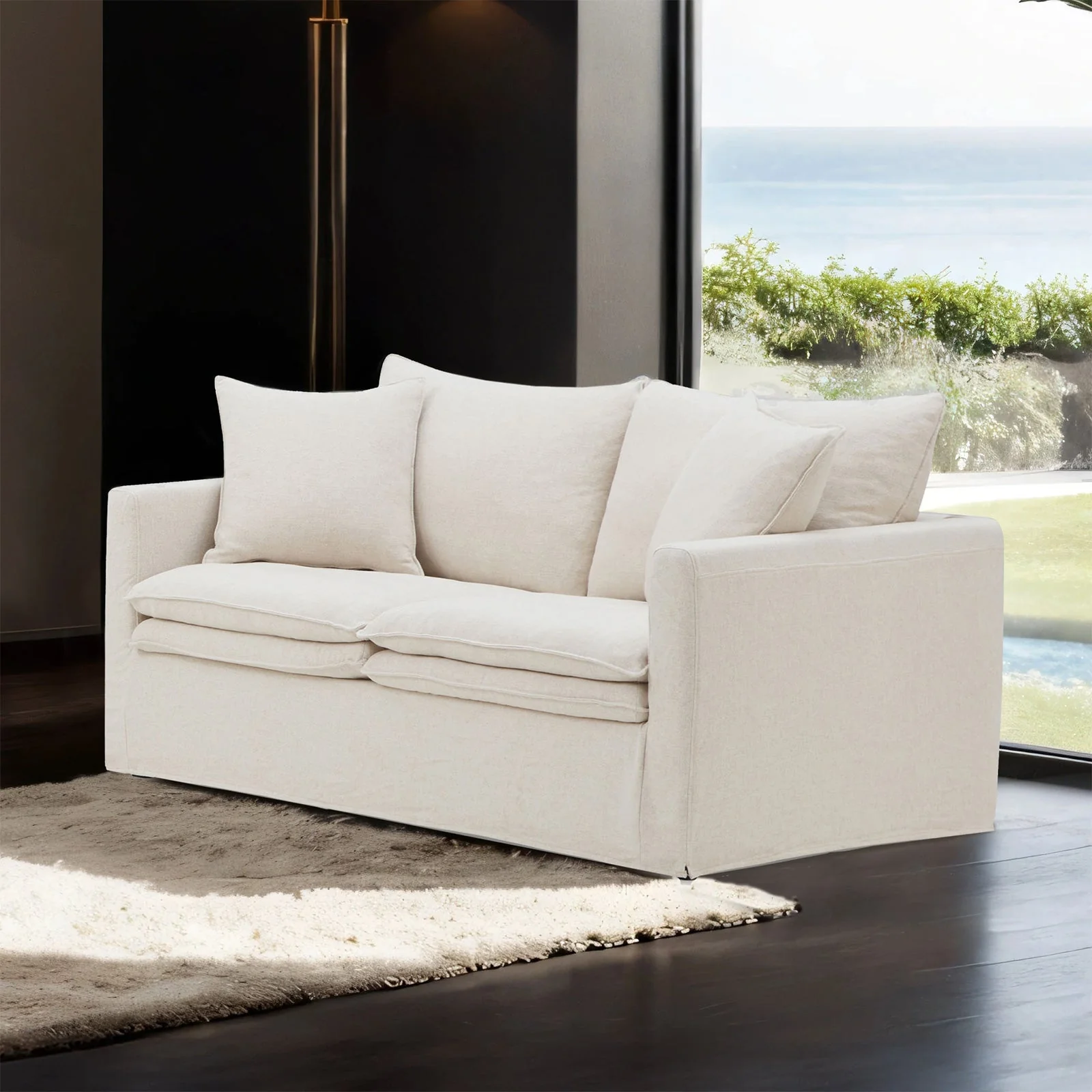 Crayford Taupe Upholstery Living Room Set - Image 2