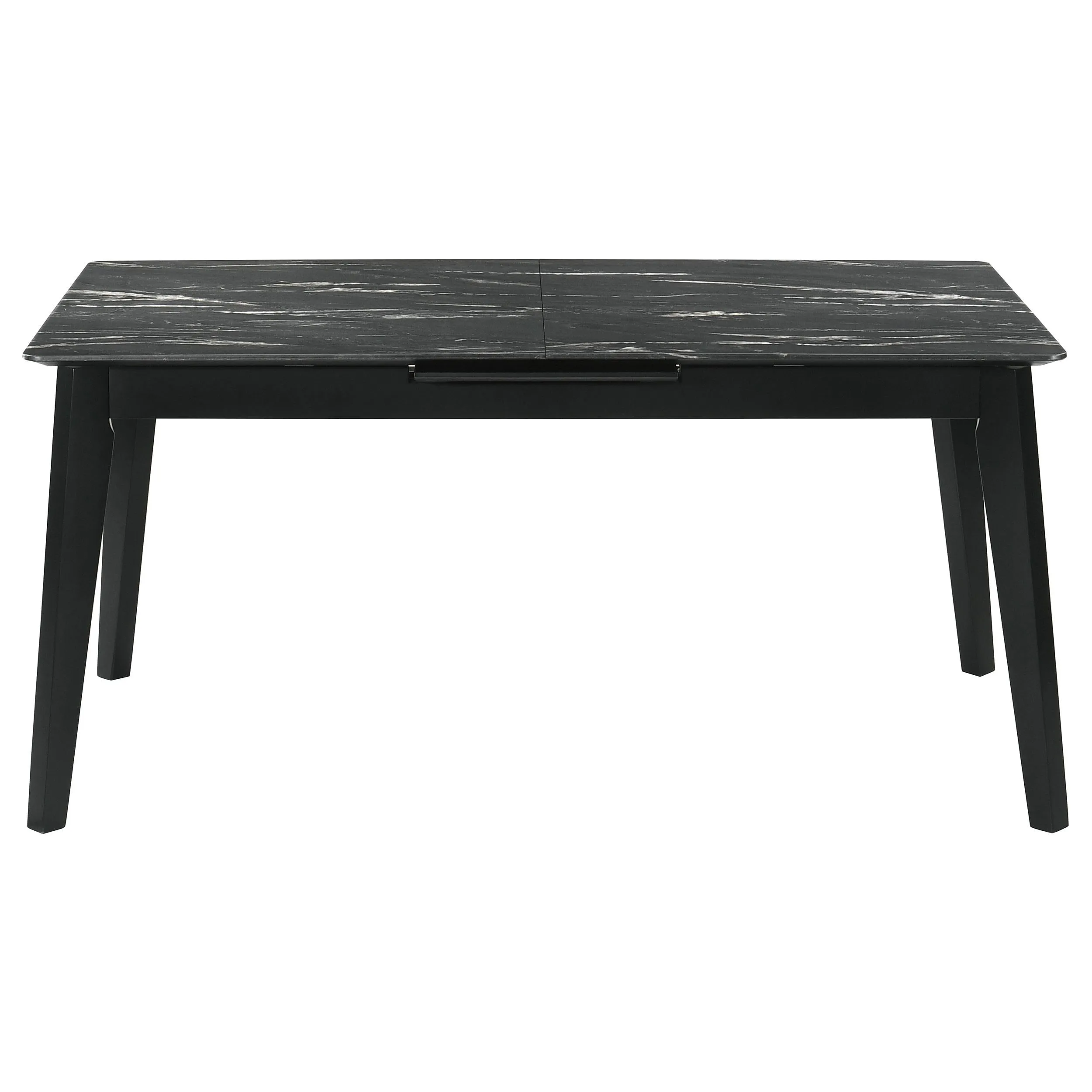 Crestmont Black 7-Piece Dining Set with Extension Leaf - Image 6
