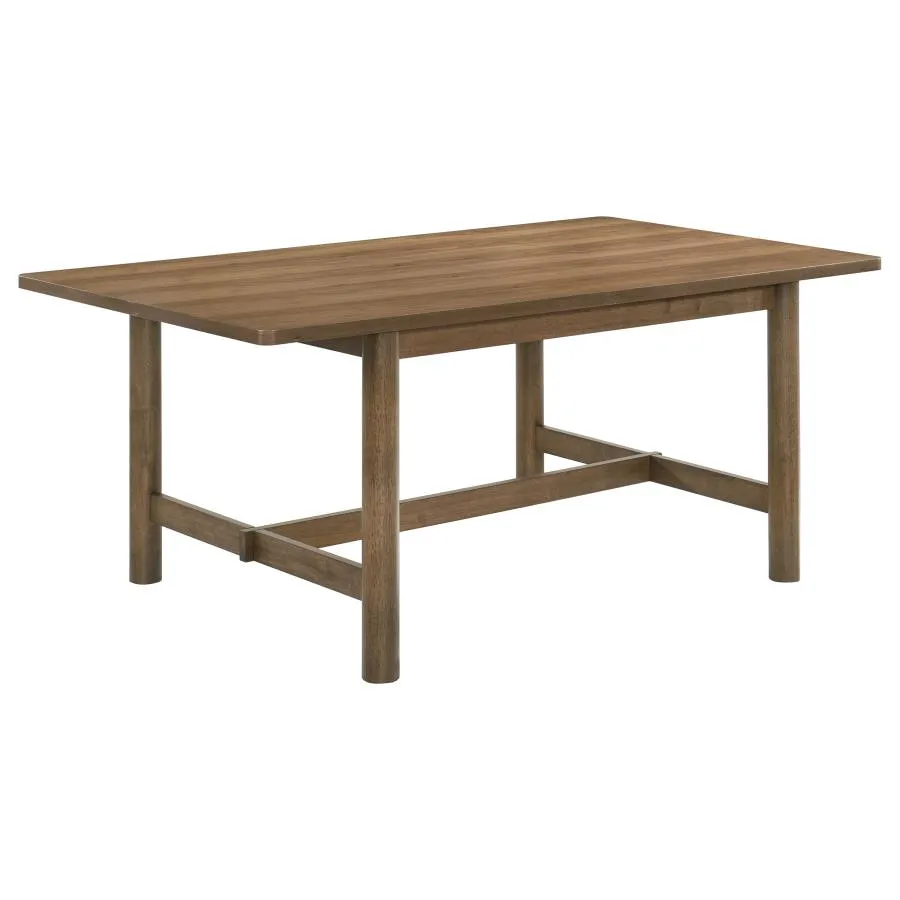 Crestmore Walnut 5-piece Rectangular Dining Table Set - Image 3