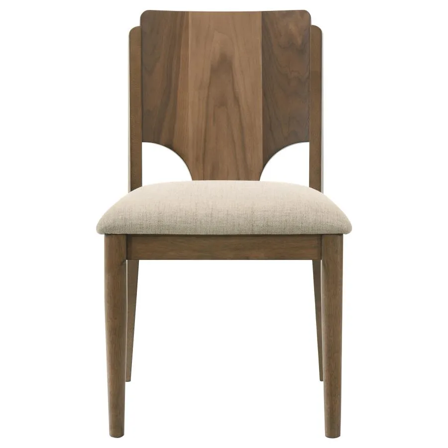 Crestmore Walnut 5-piece Rectangular Dining Table Set - Image 8