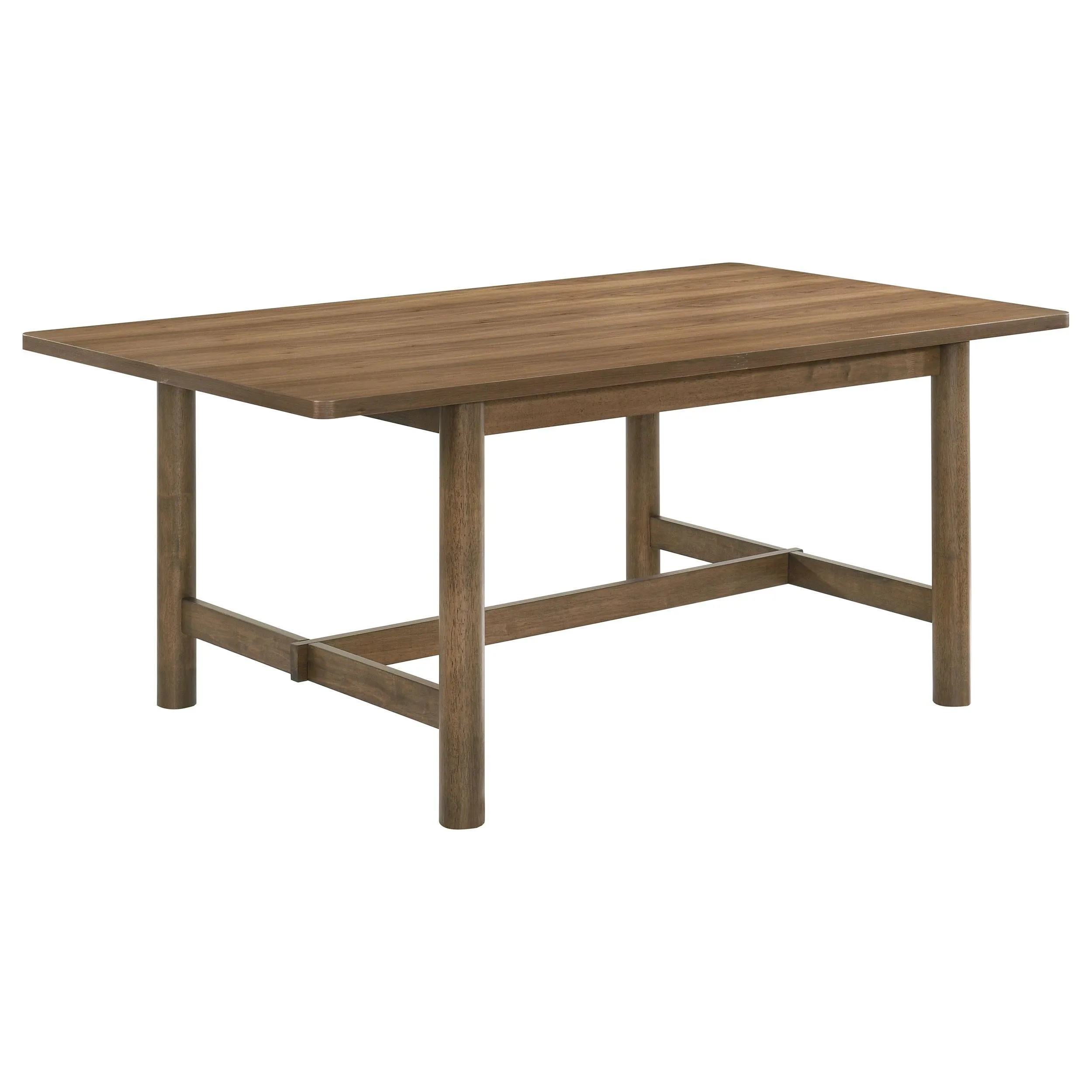 Crestmore Walnut Rectangular Wood Dining Table - Image 2