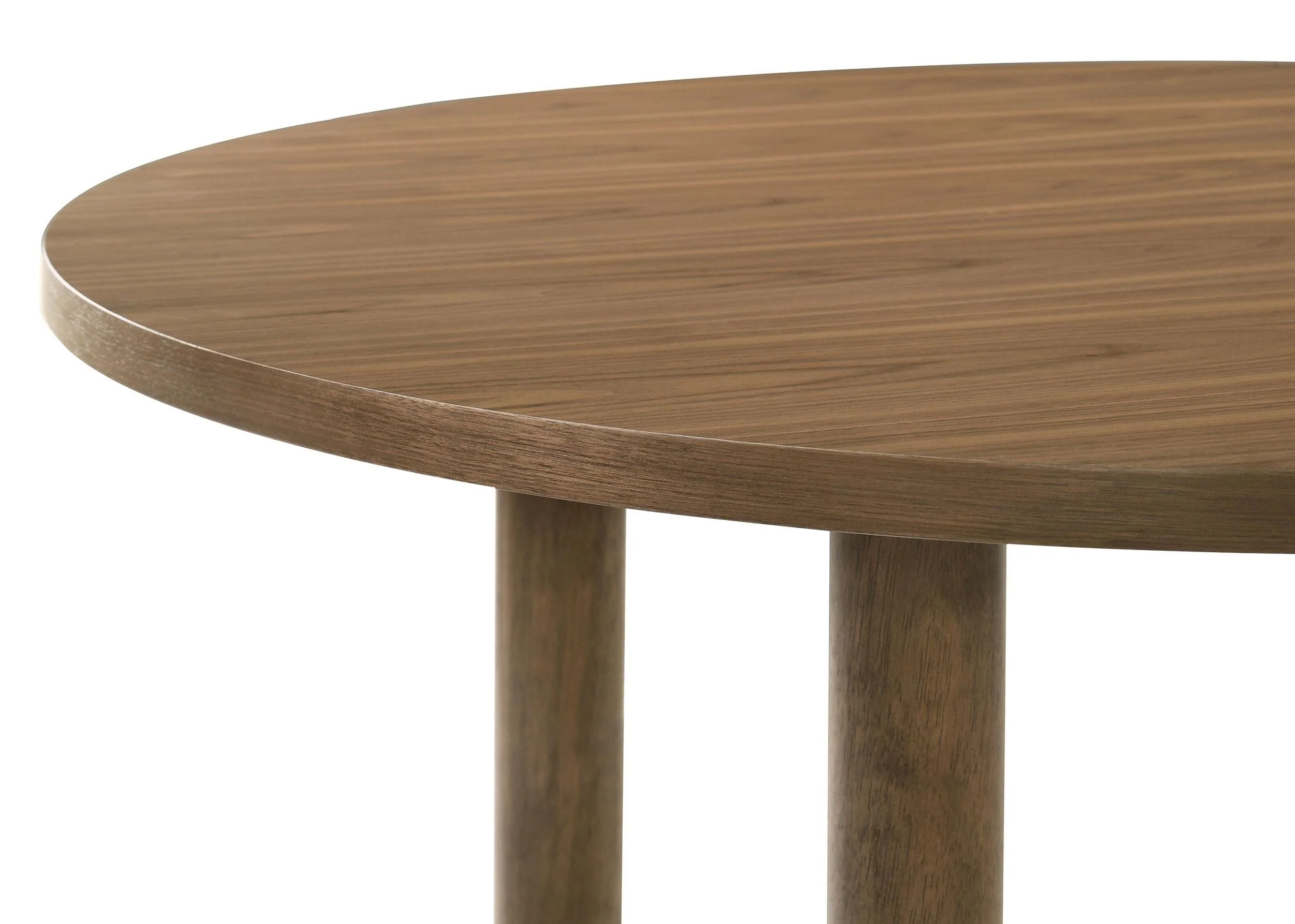 Crestmore Walnut Round Wood Dining Table - Image 6