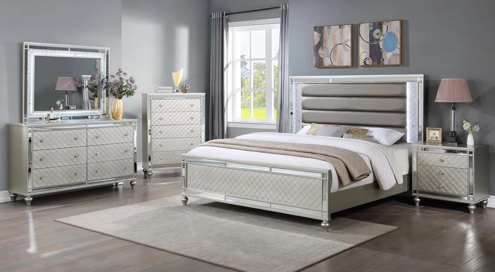 Cristian Champagne Nightstand - Image 2