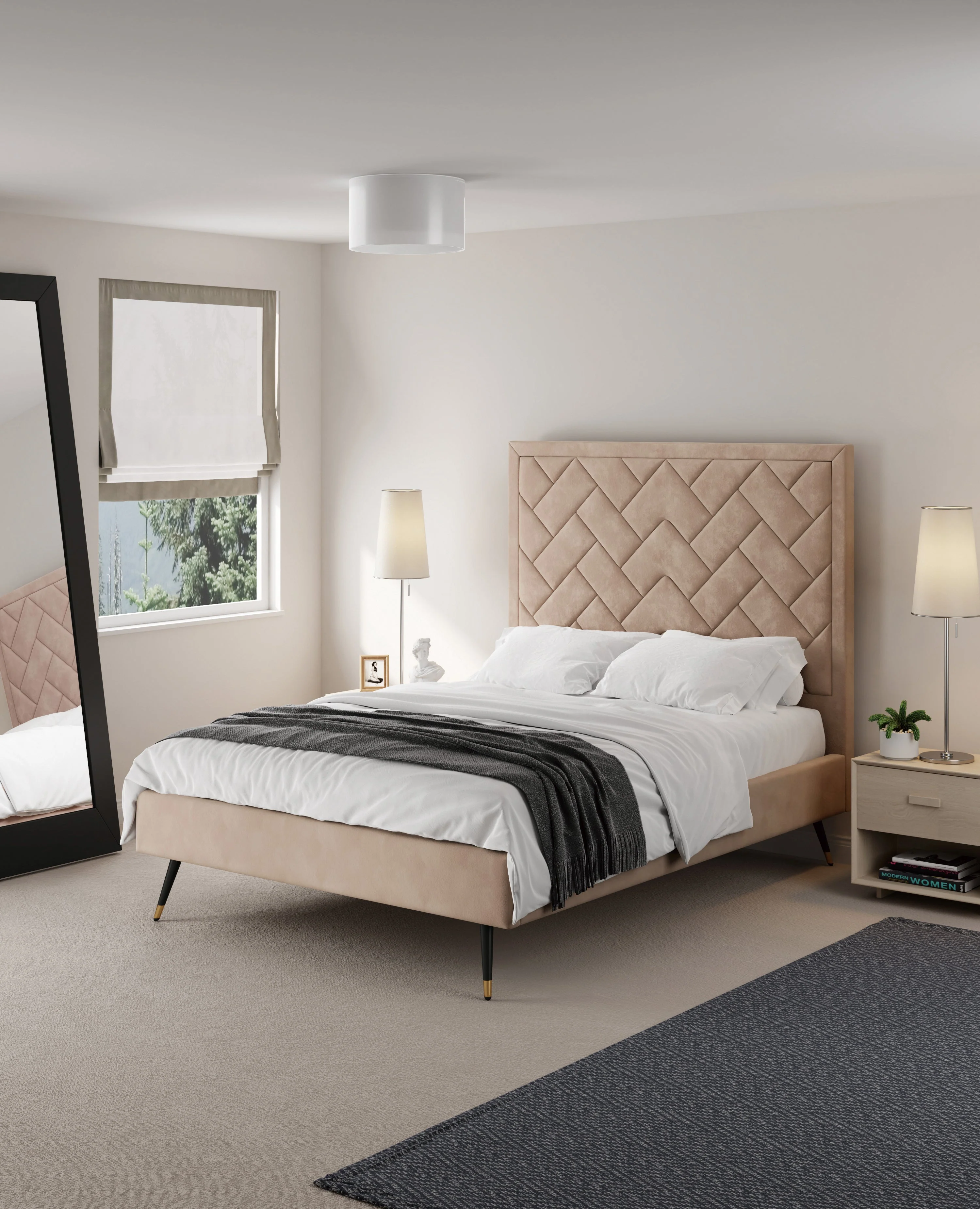 Crosby Full- Size Bed in Nude - Image 2
