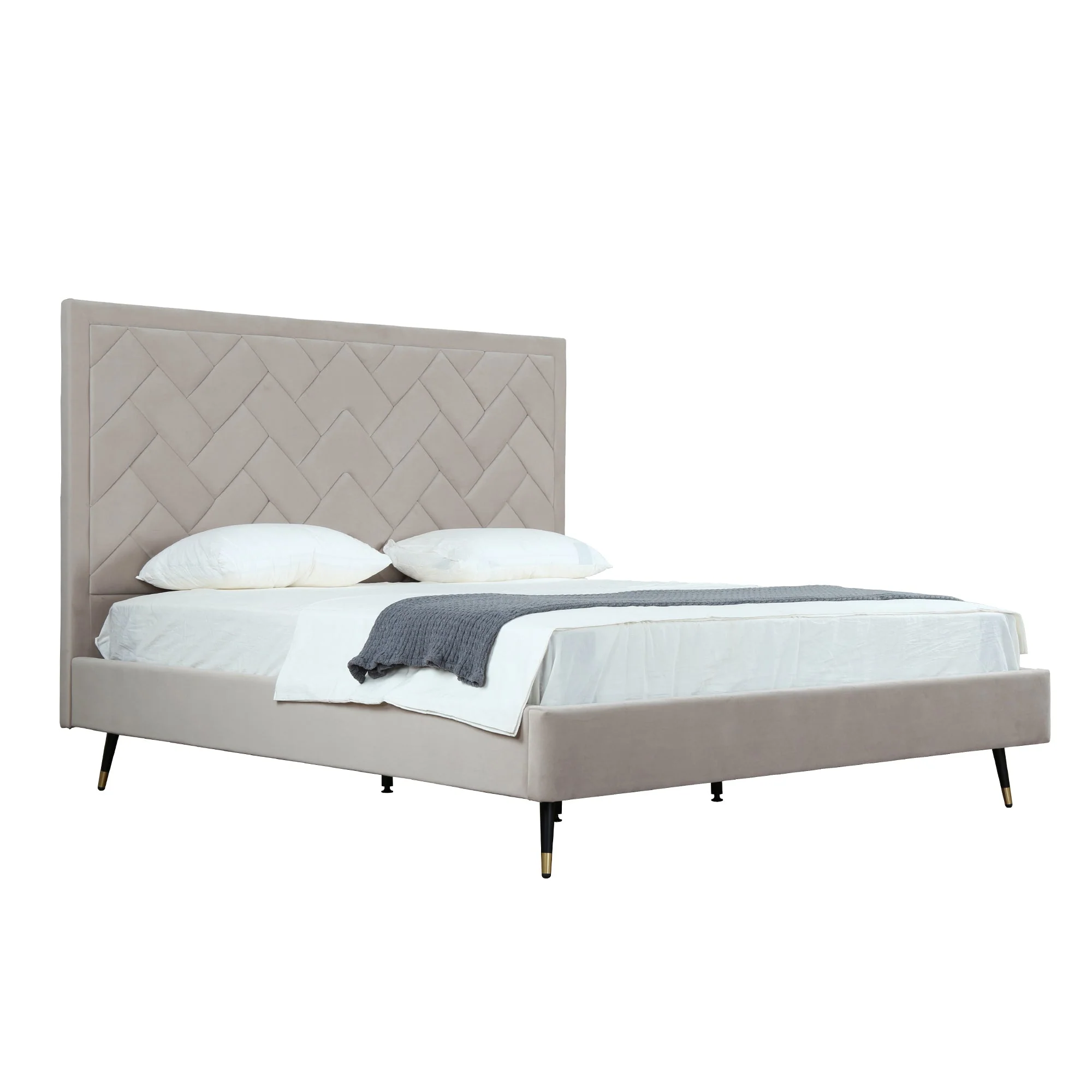 Crosby King-Size Bed in Greige - Image 8
