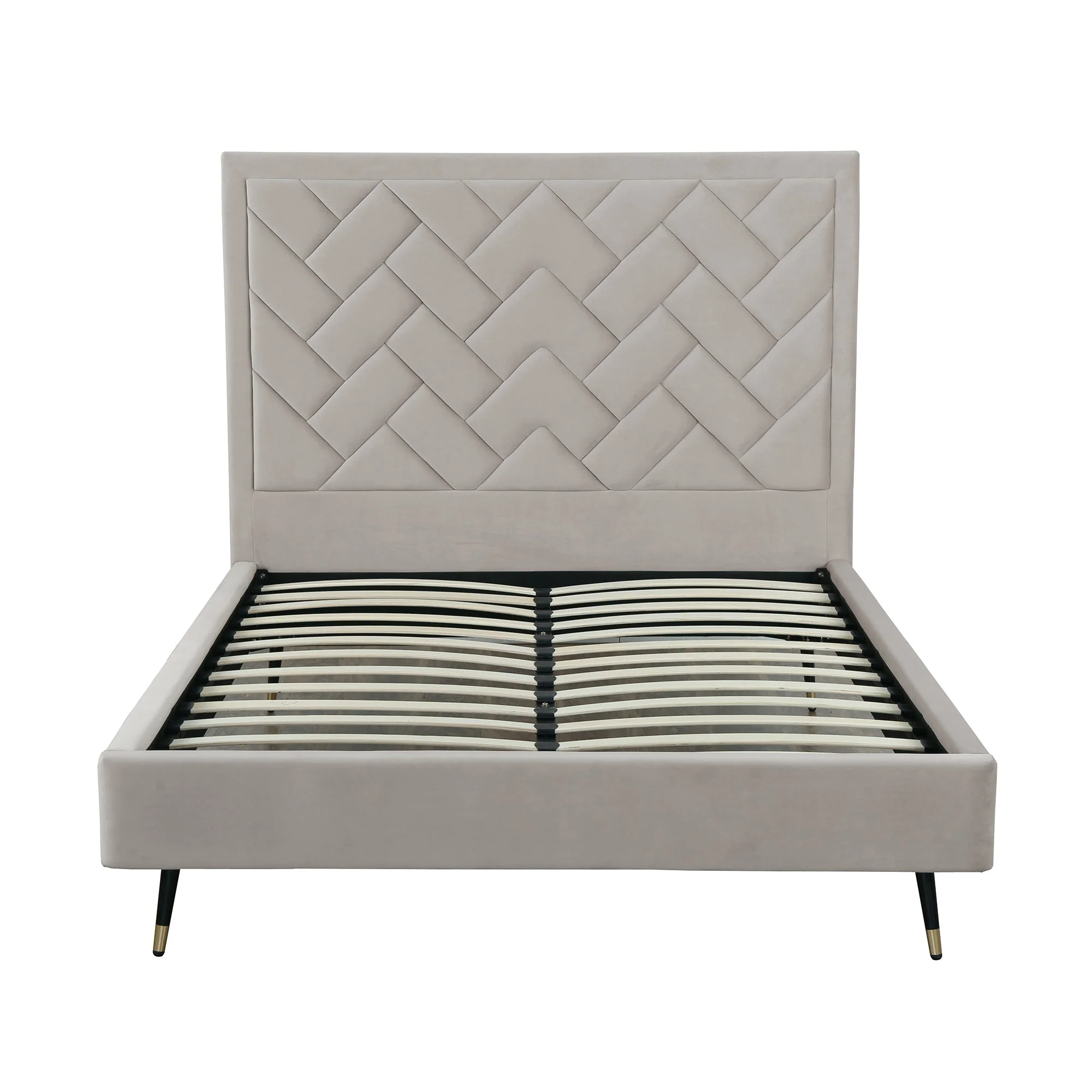 Crosby Queen-Size Bed in Greige - Image 7