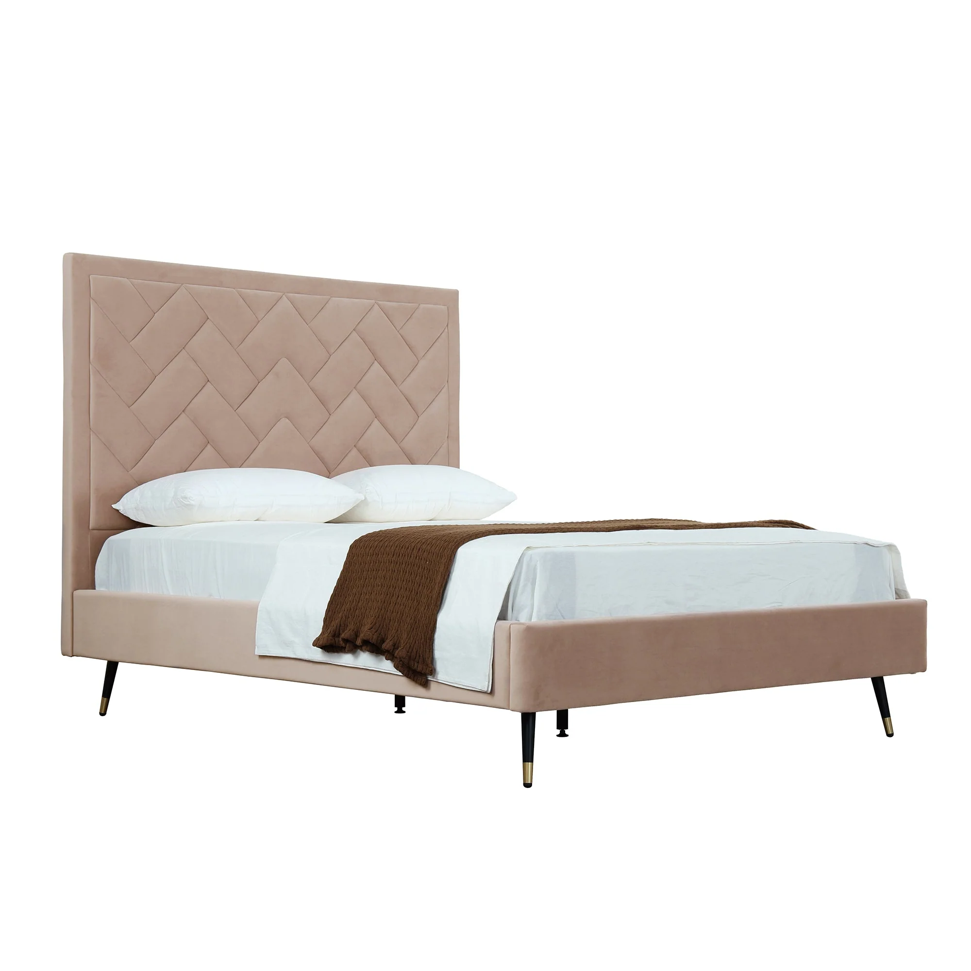 Crosby Queen-Size Bed in Nude - Image 8