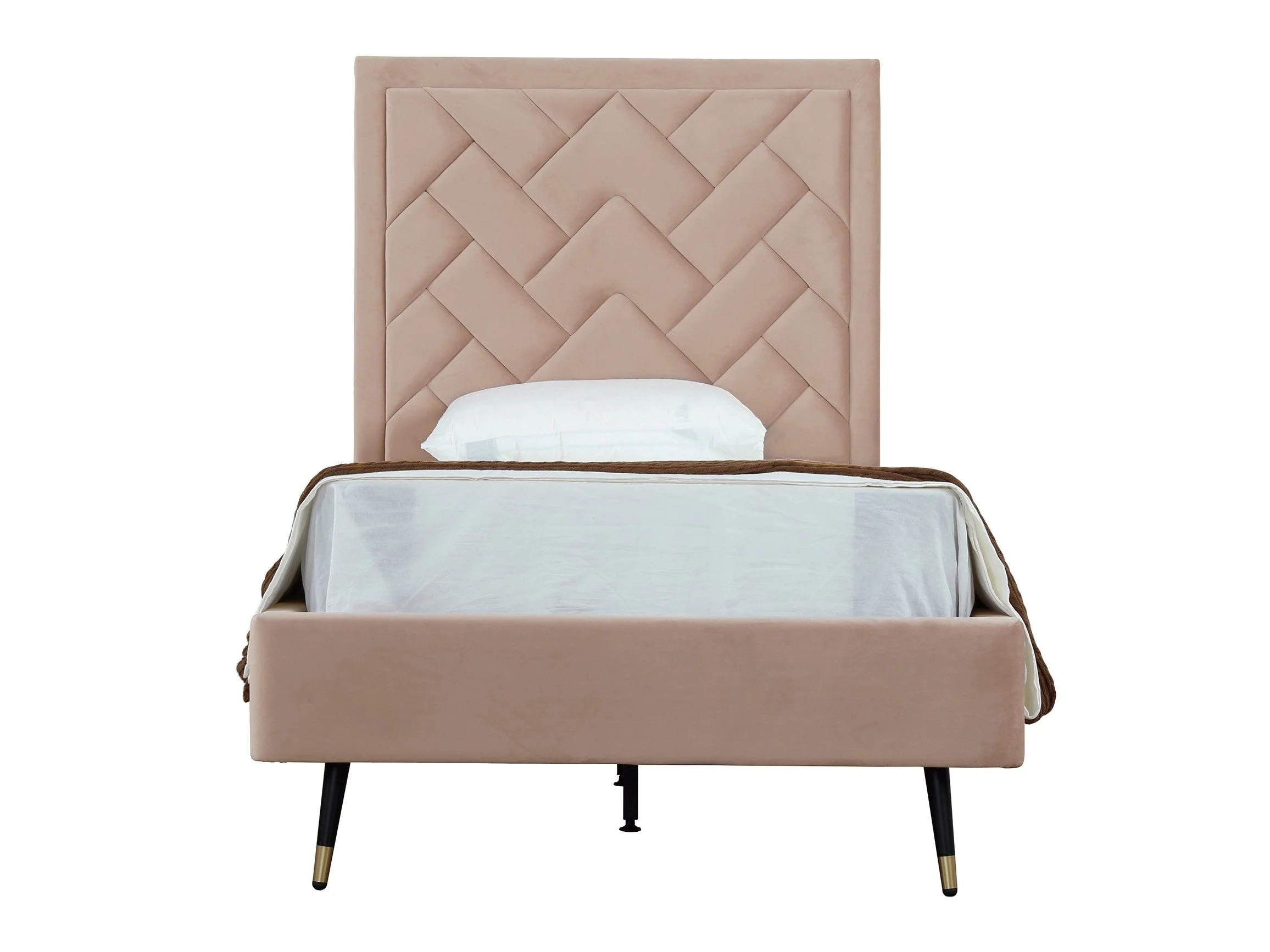 Crosby Twin-Size Bed in Nude