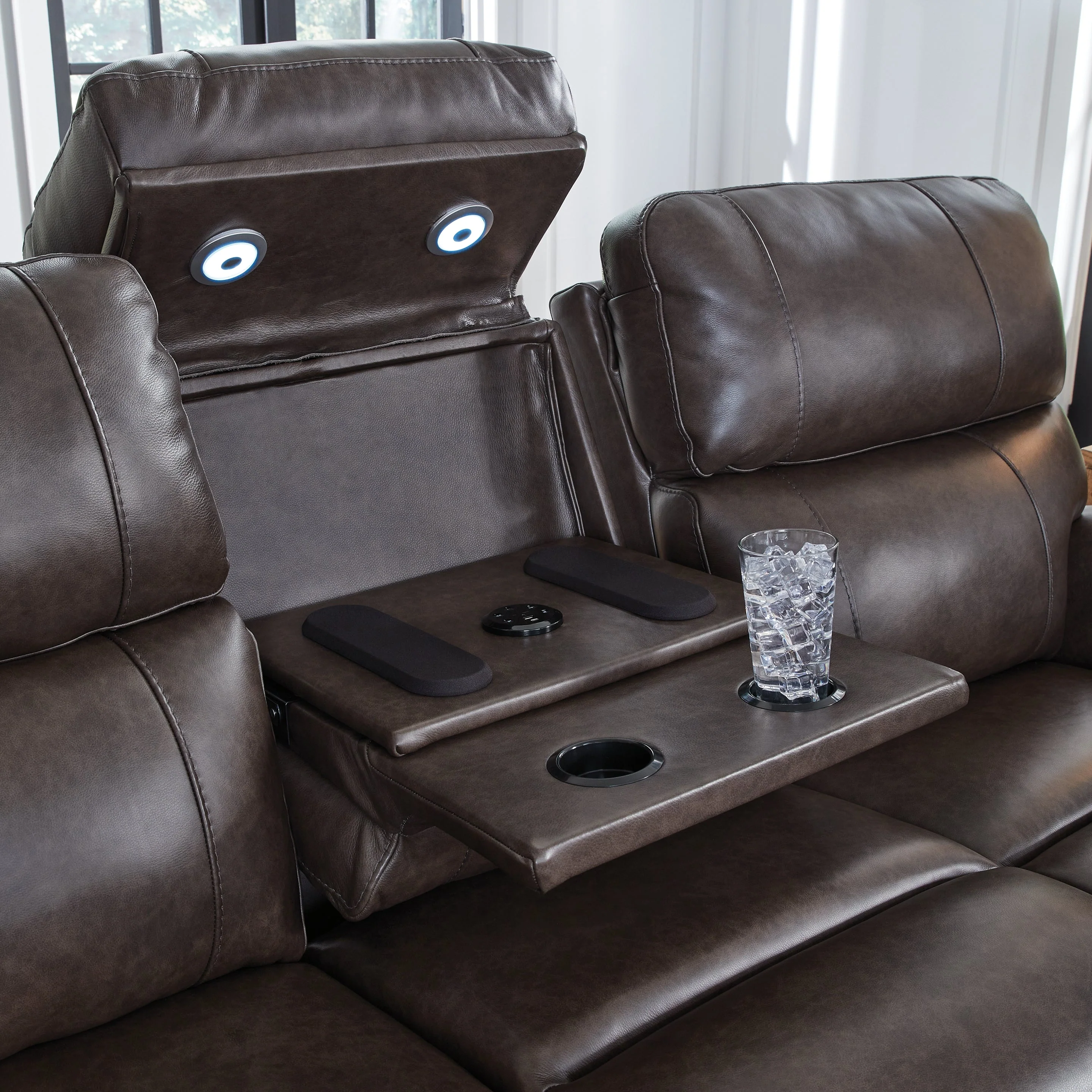 Crossplex Smoke Power Reclining Sofa - Image 7