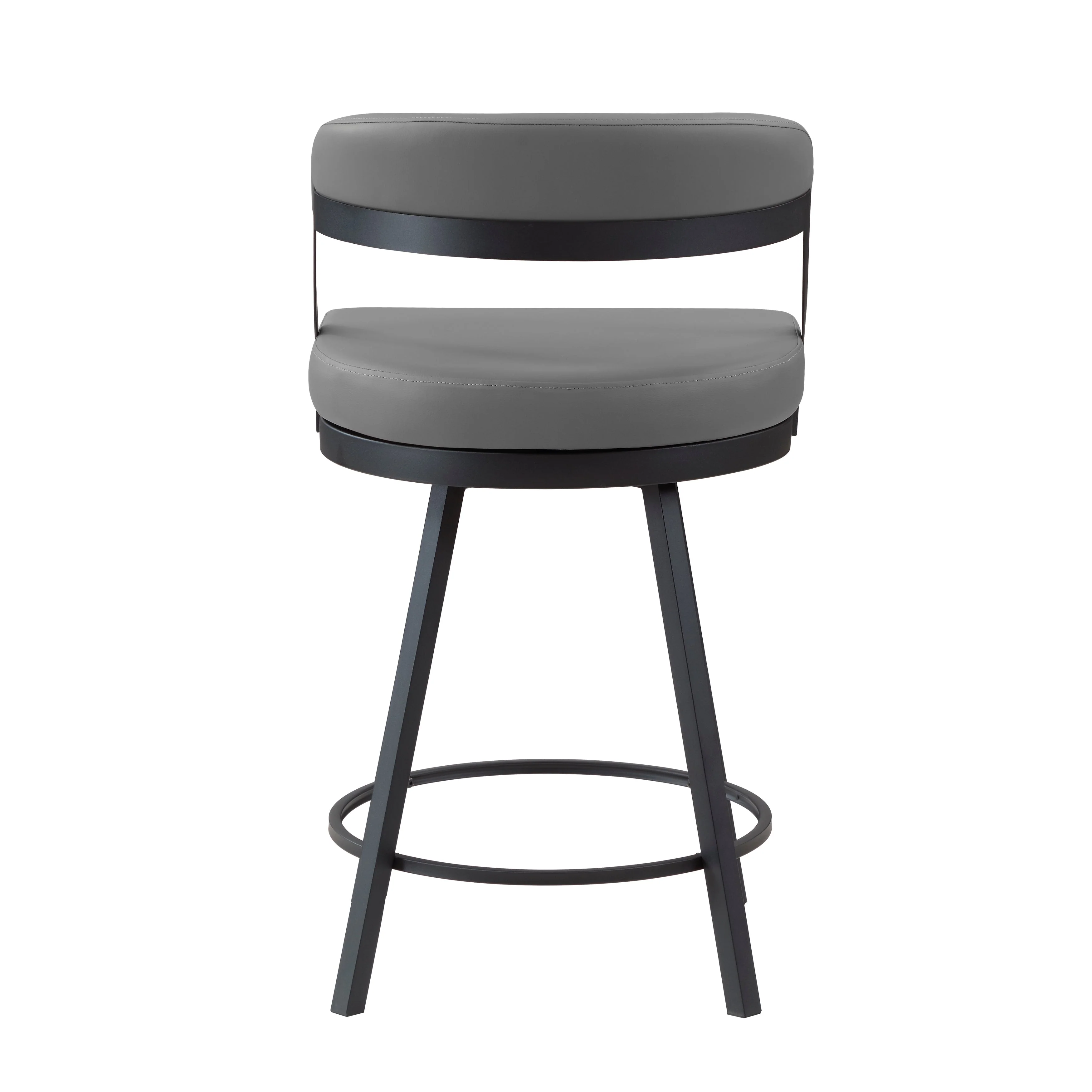Crowley Gray Swivel Counter Height Chair, Set of 2 - Image 2