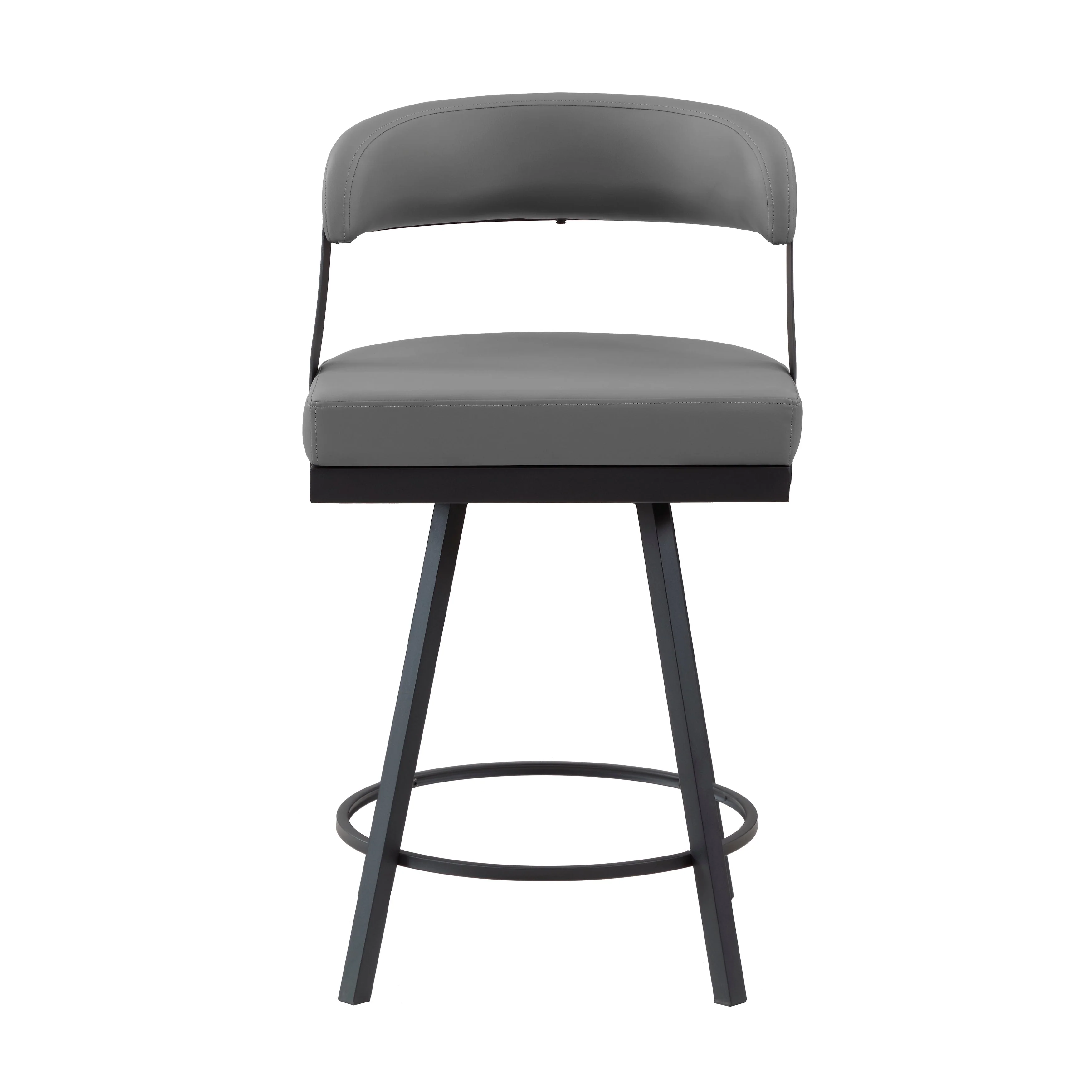 Crowley Gray Swivel Counter Height Chair, Set of 2 - Image 5