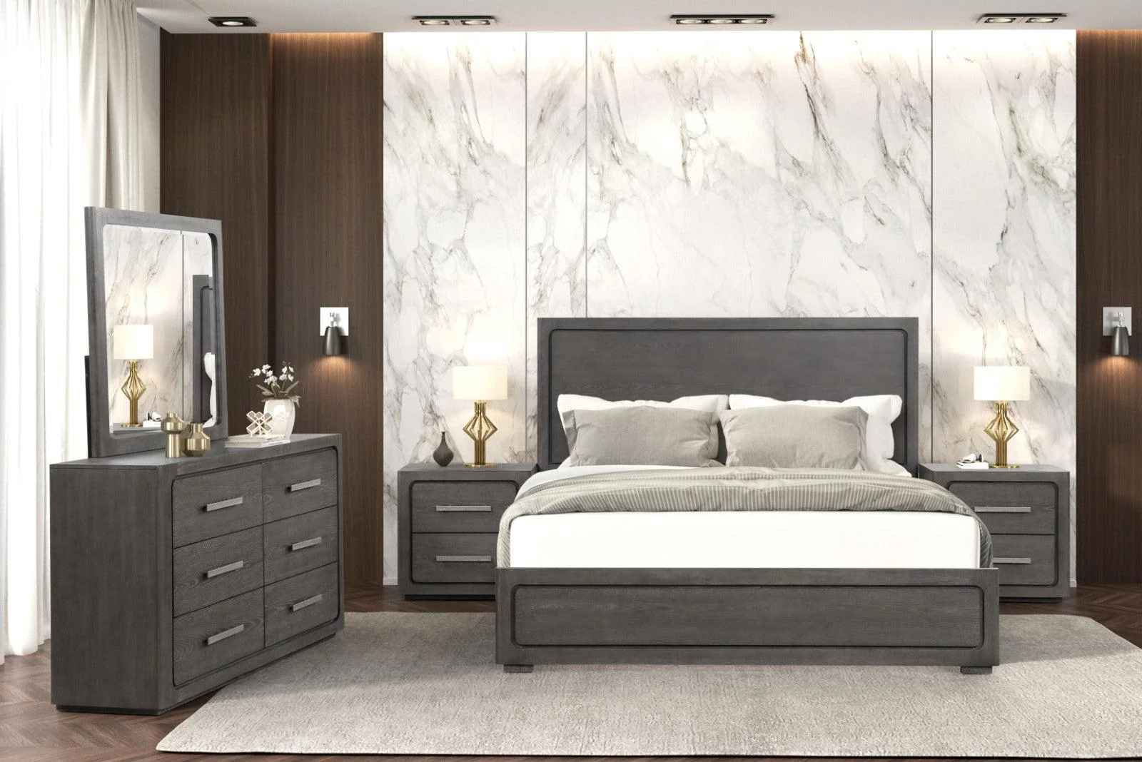 Crowthorne Warm Gray Queen Panel Bed - Image 5