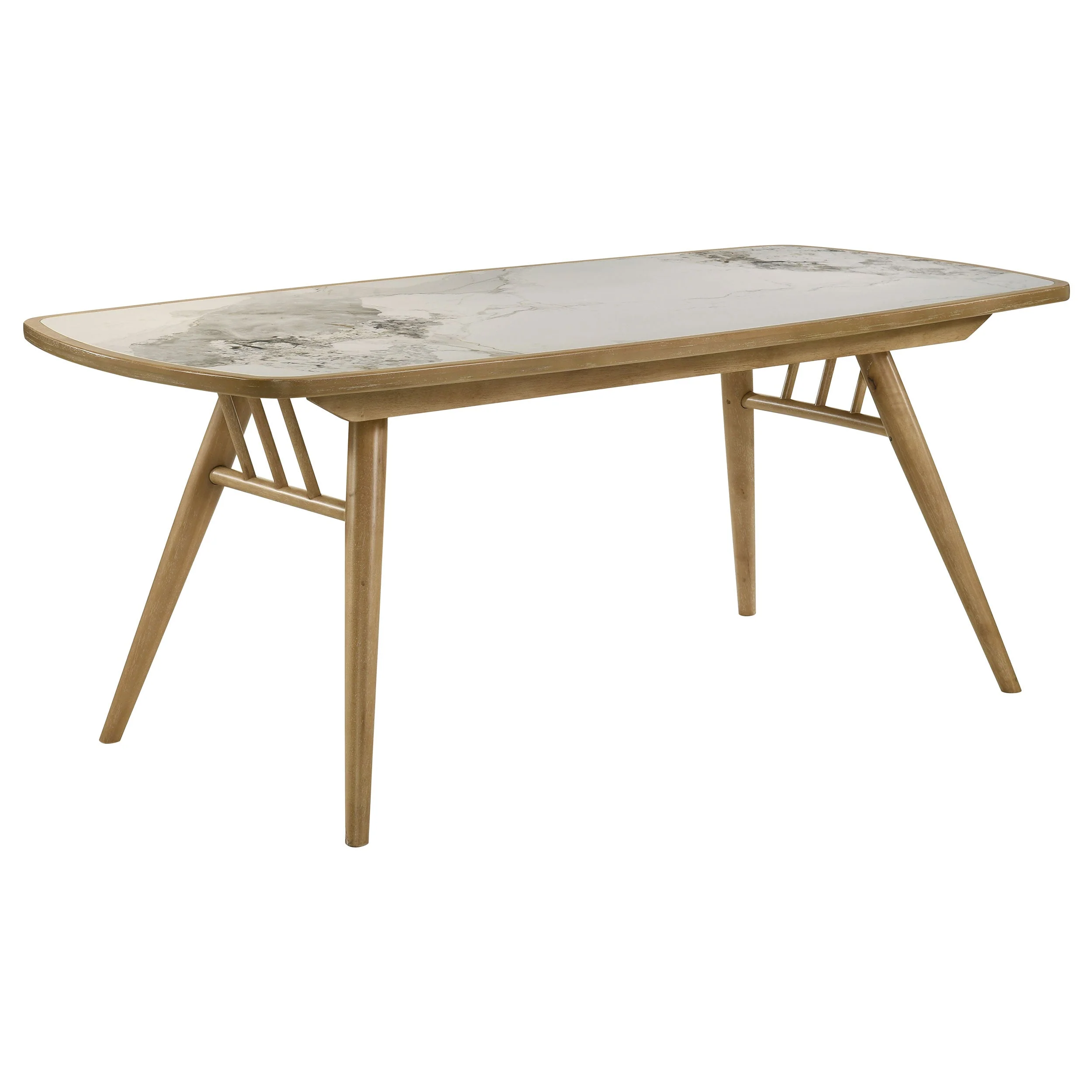 Croyden Weathered Natural 7-piece Rectangular Dining Set - Image 3