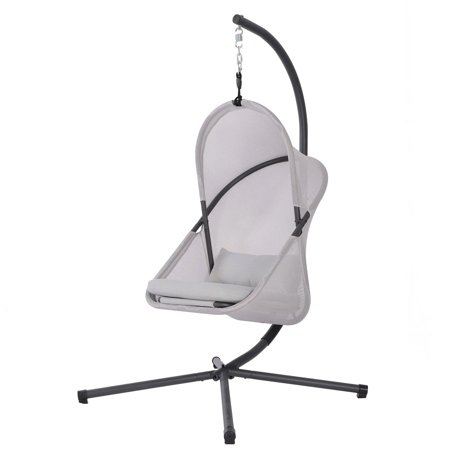 Crush Light Gray Swing Chair