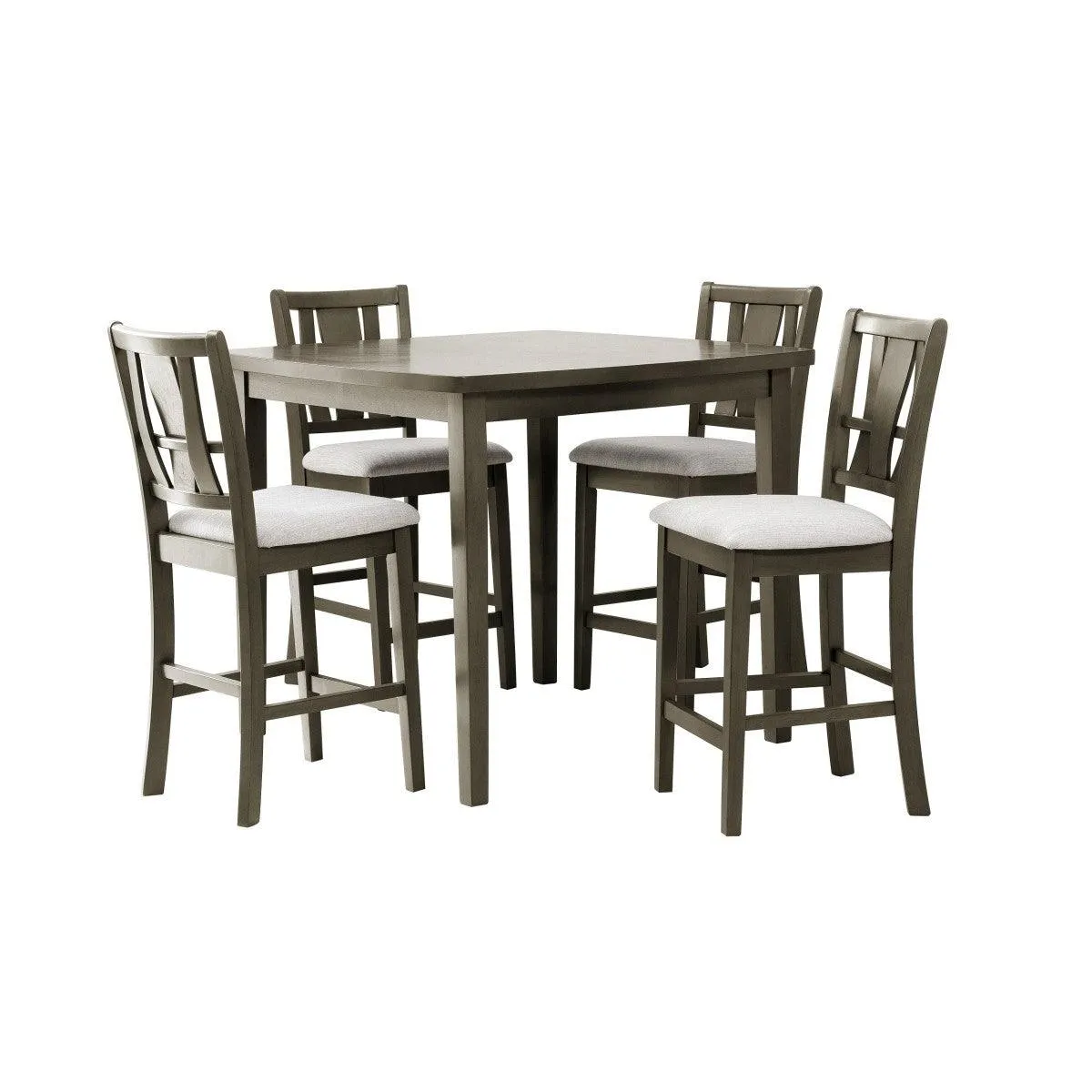 Cruz Gray Mindy 5-Piece Counter Height Set - Image 2
