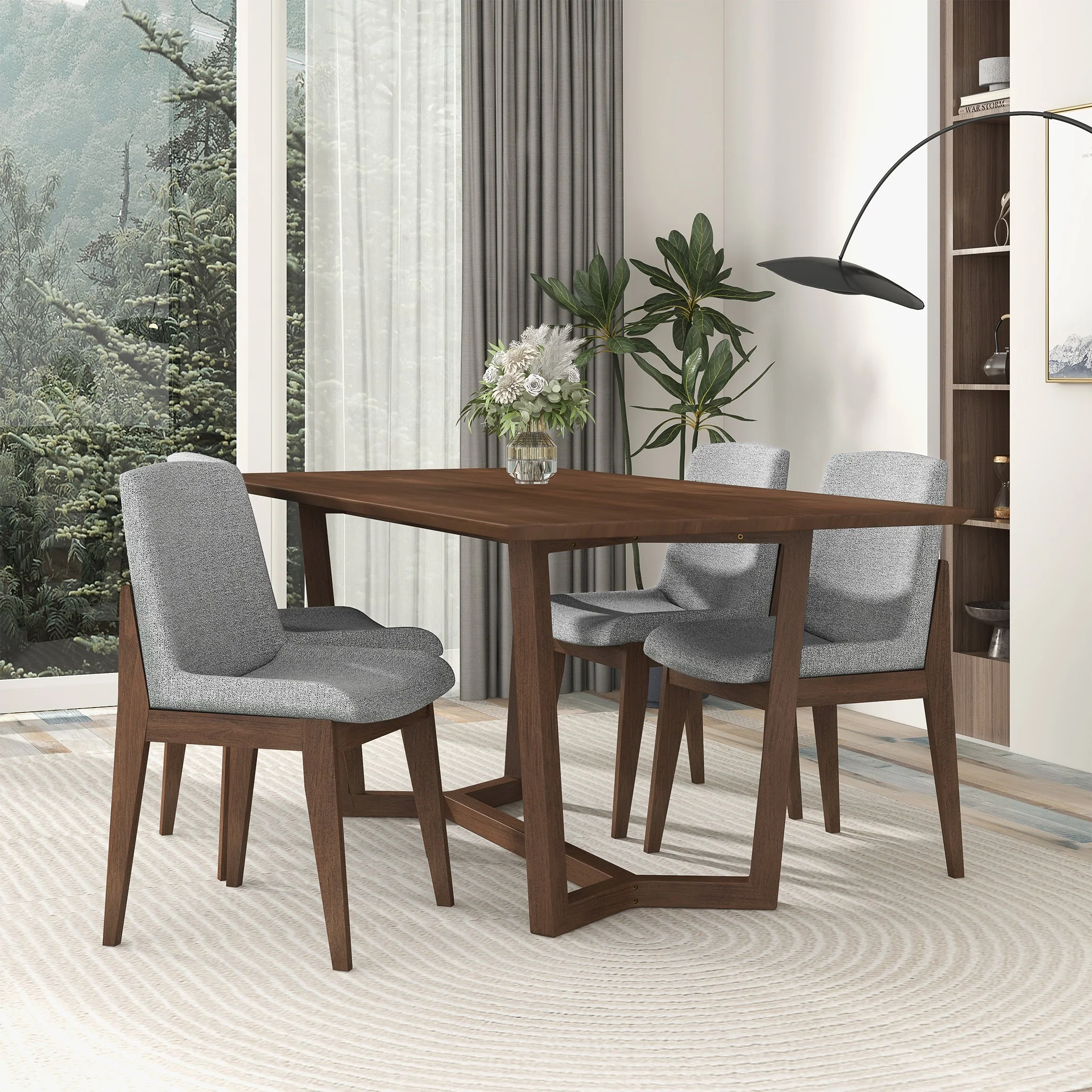 Crystal Dining Chair (Set of 2, Light Grey) - Image 2