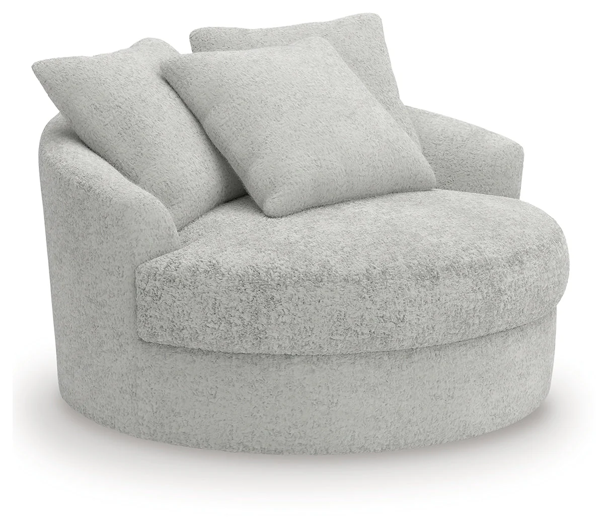 Cuddle Plush Arctic Oversized Swivel Accent Chair - Image 2
