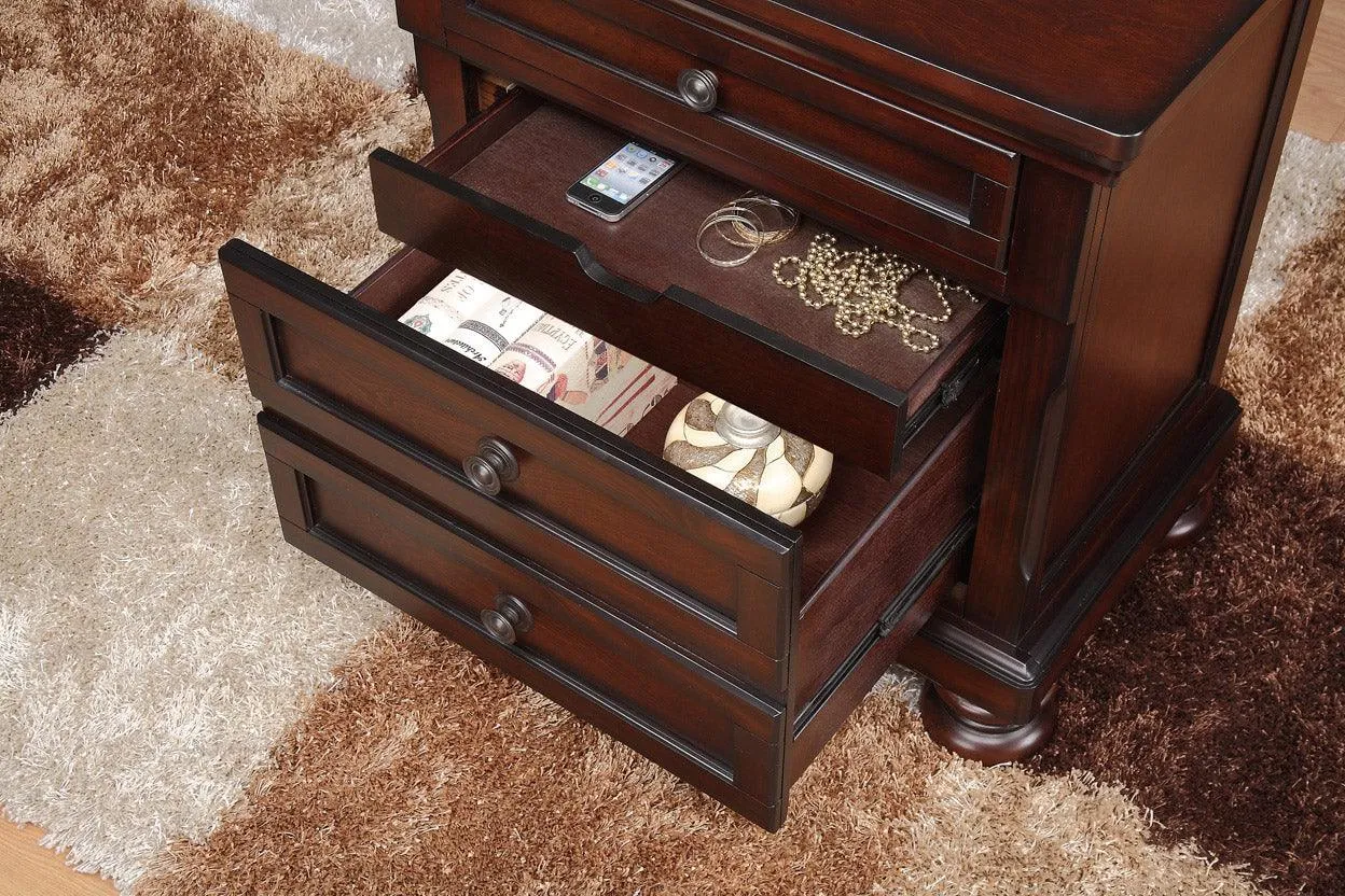 Cumberland Brown Cherry Nightstand - Image 5