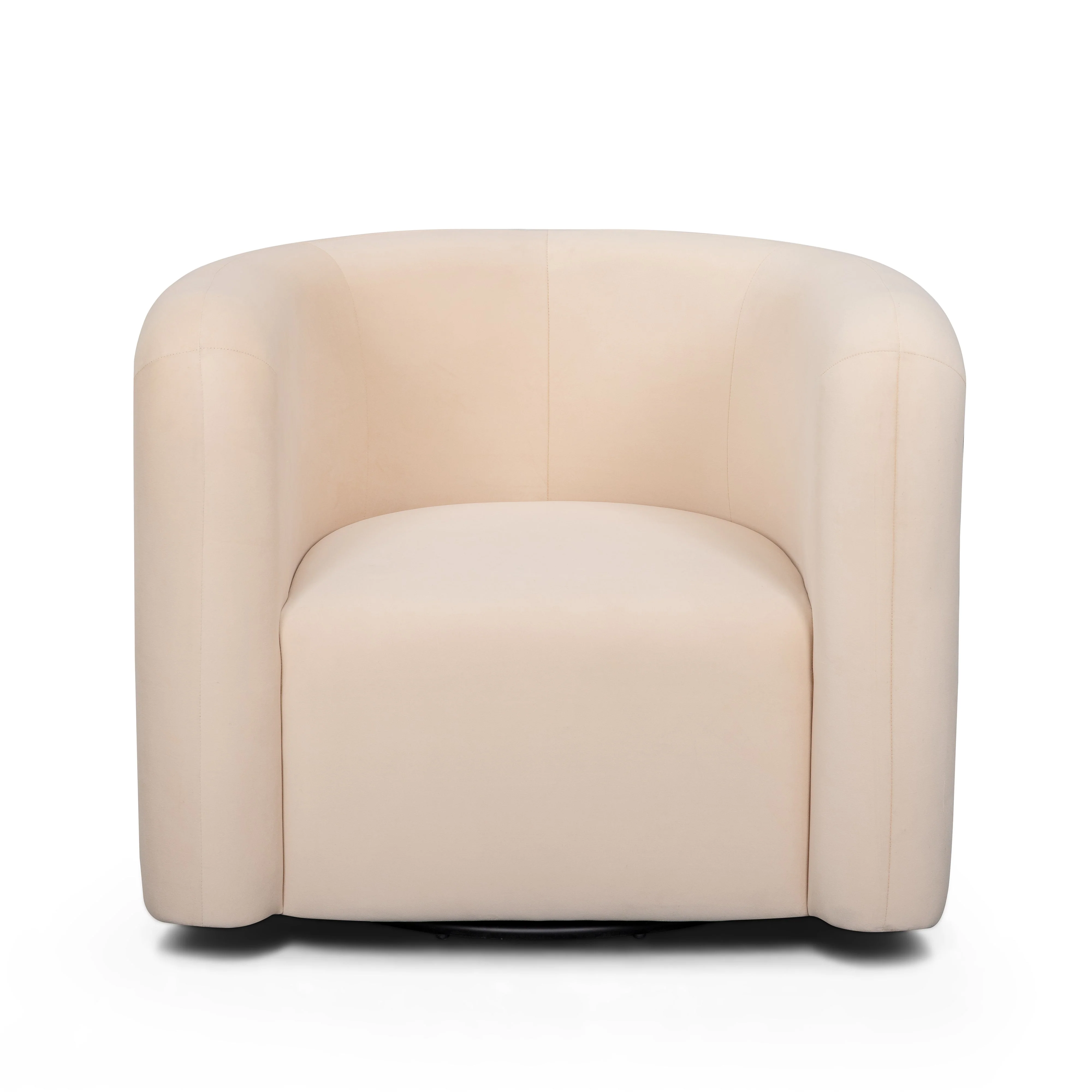 Curves Performance Velvet Swivel Accent Chair - Image 15