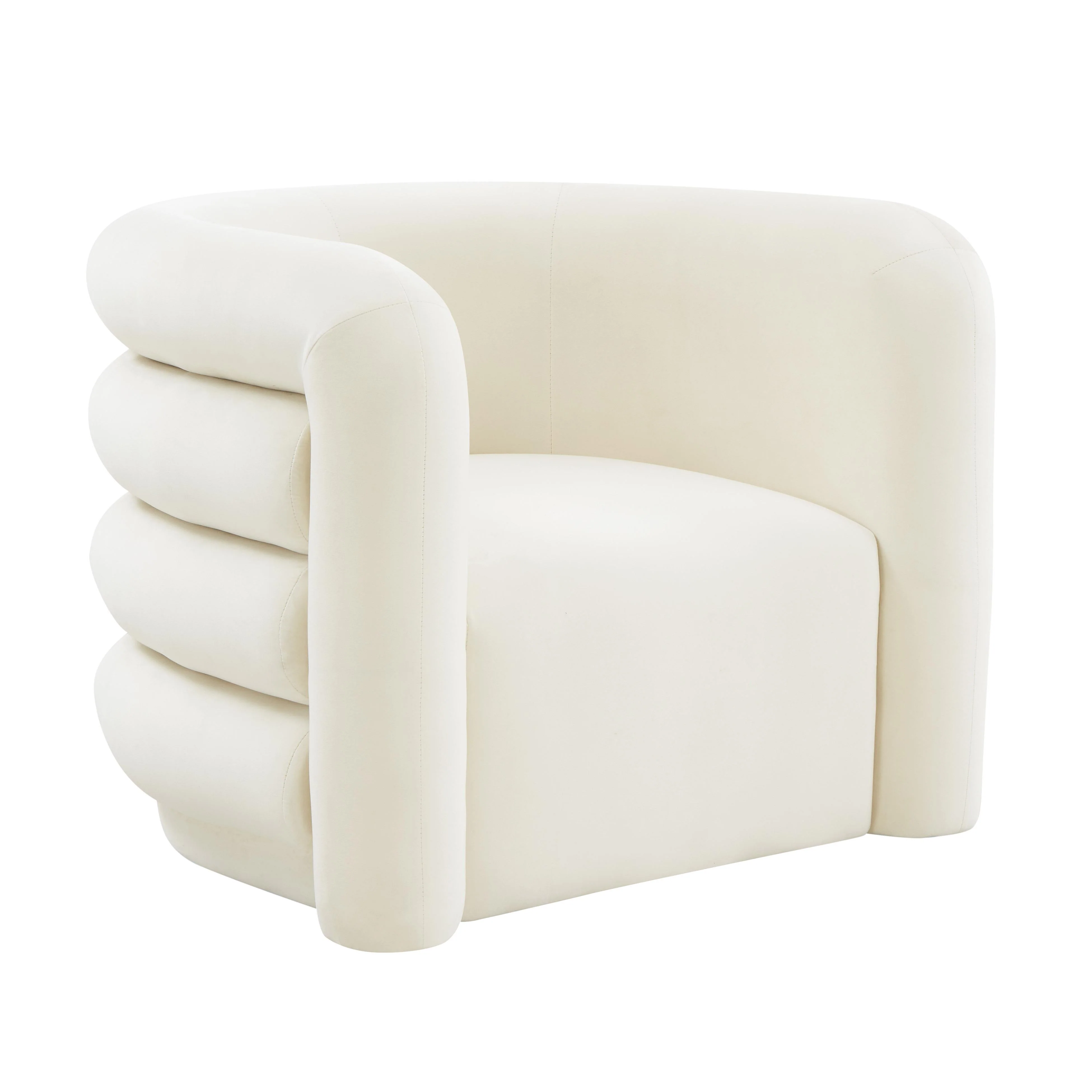 Curves Velvet Lounge Chair - Image 7