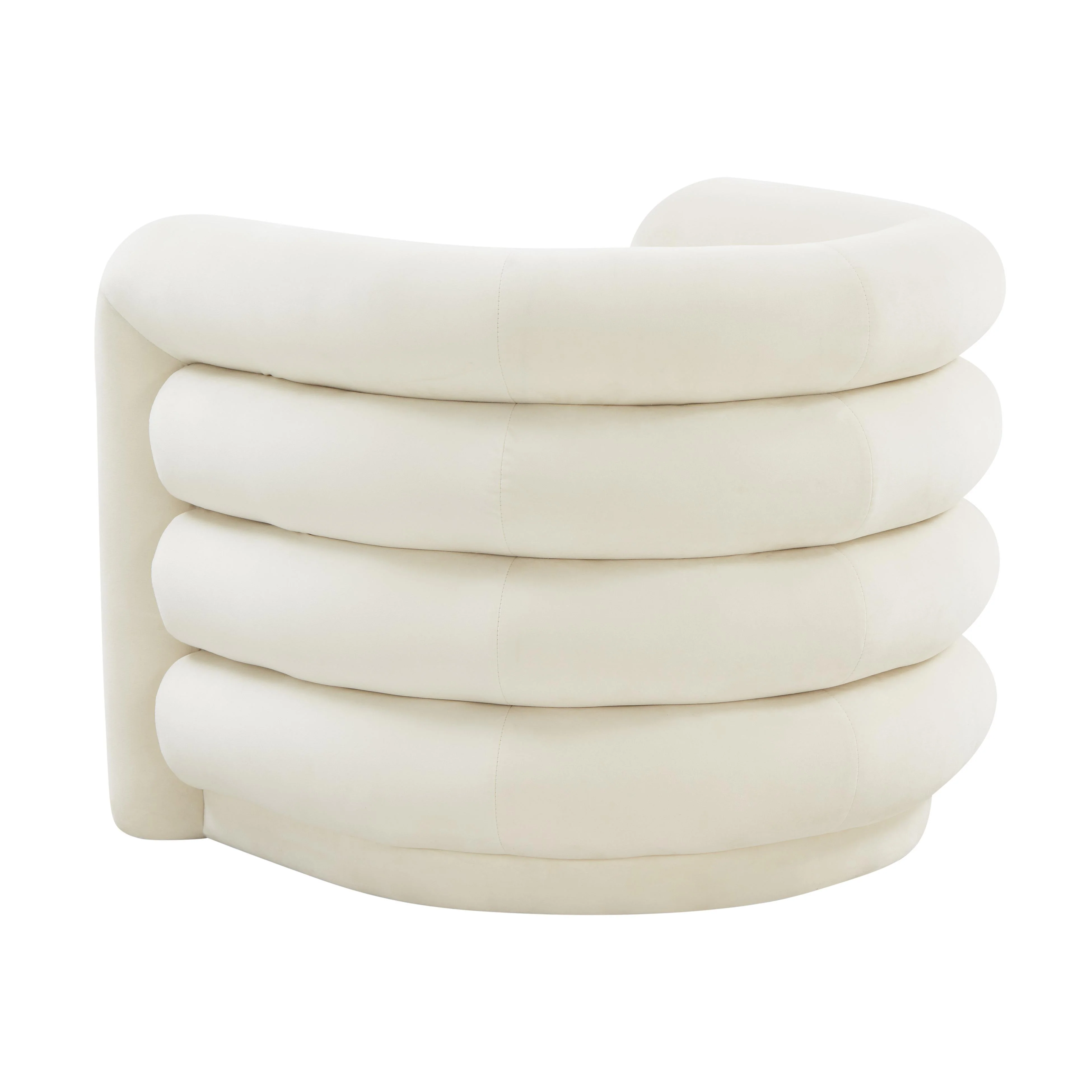 Curves Velvet Lounge Chair - Image 9