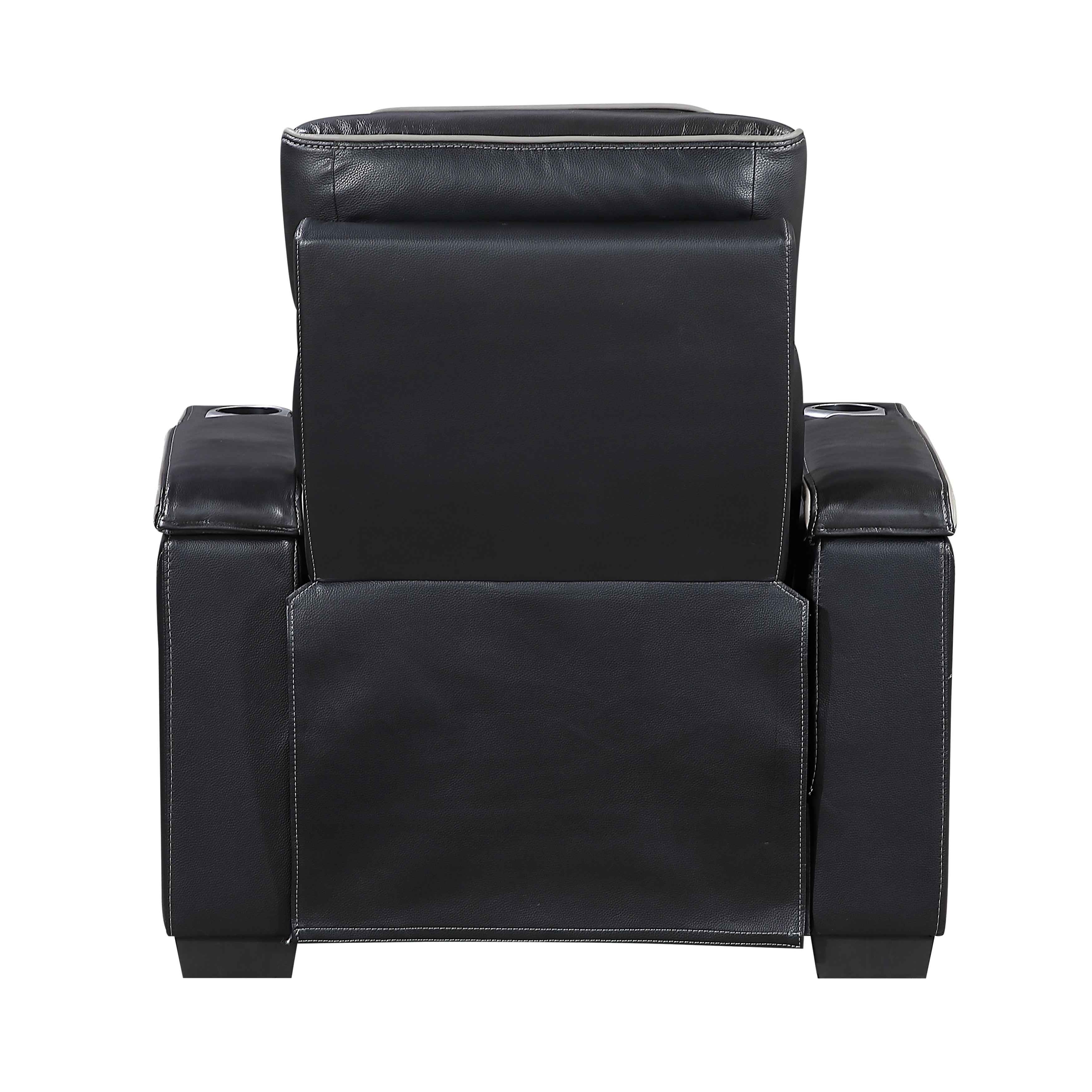 Cyber Black 3-Piece Power Reclining Living Room Set - Image 15