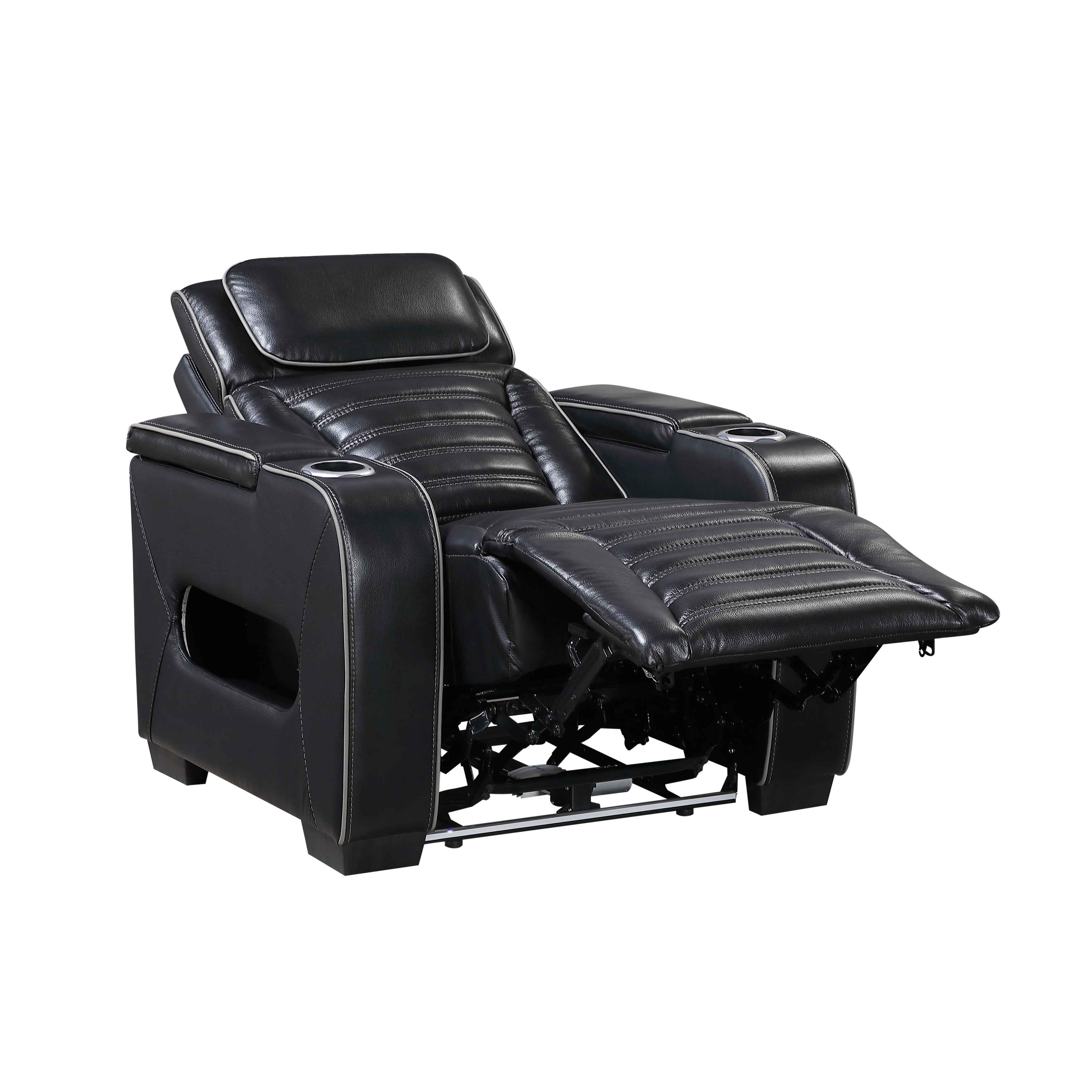 Cyber Black 3-Piece Power Reclining Living Room Set - Image 20