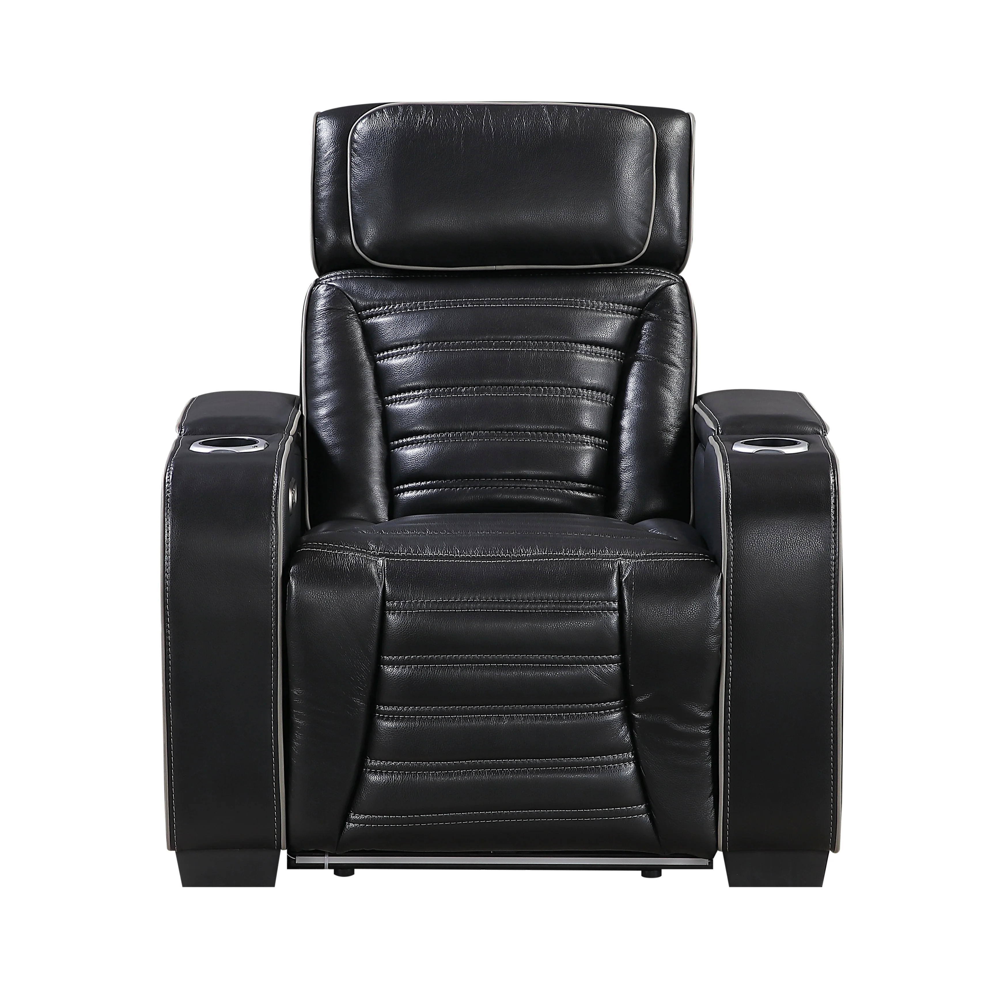 Cyber Black Power Reclining Chair with Power Headrest