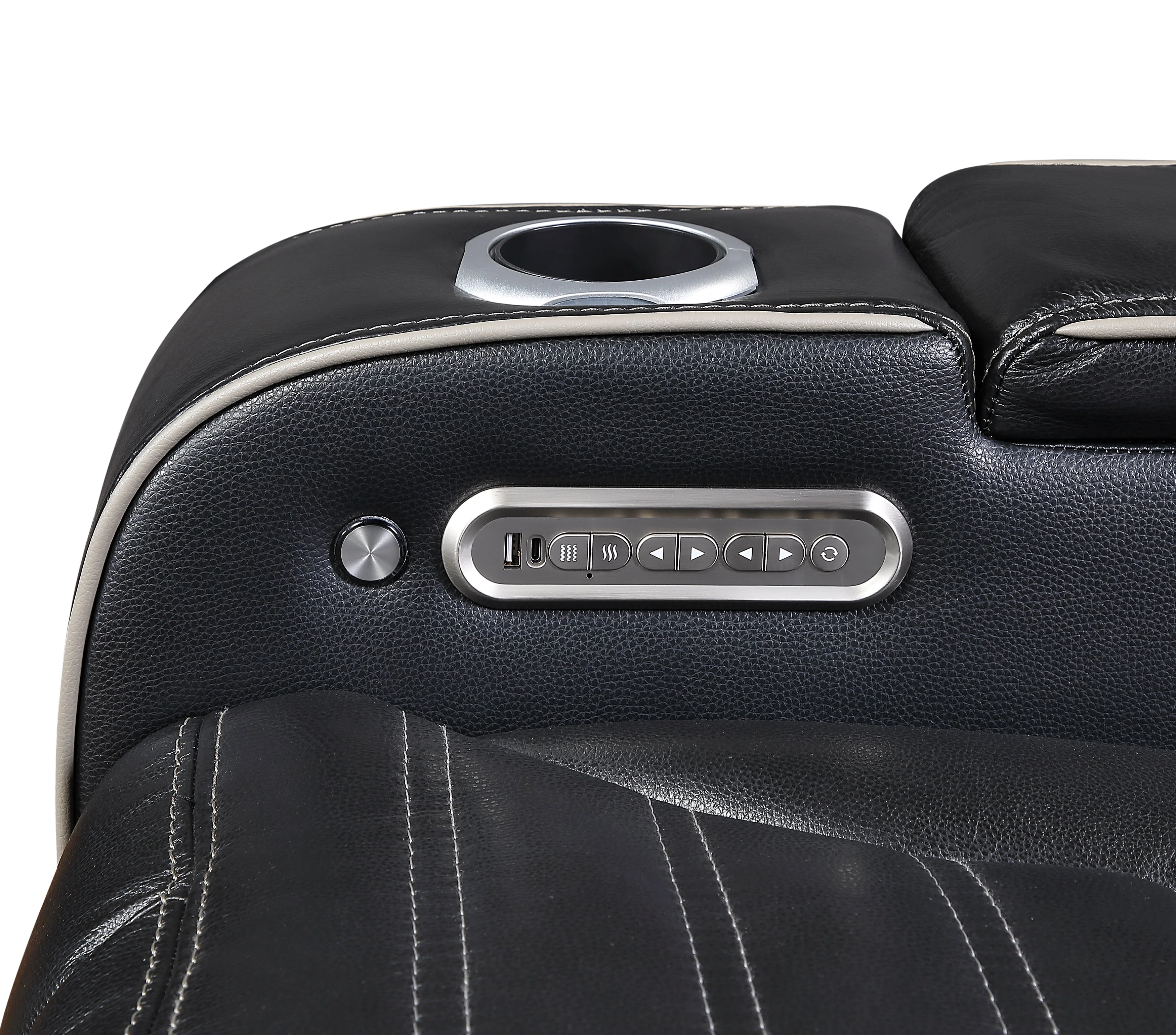 Cyber Black Power Reclining Chair with Power Headrest - Image 11