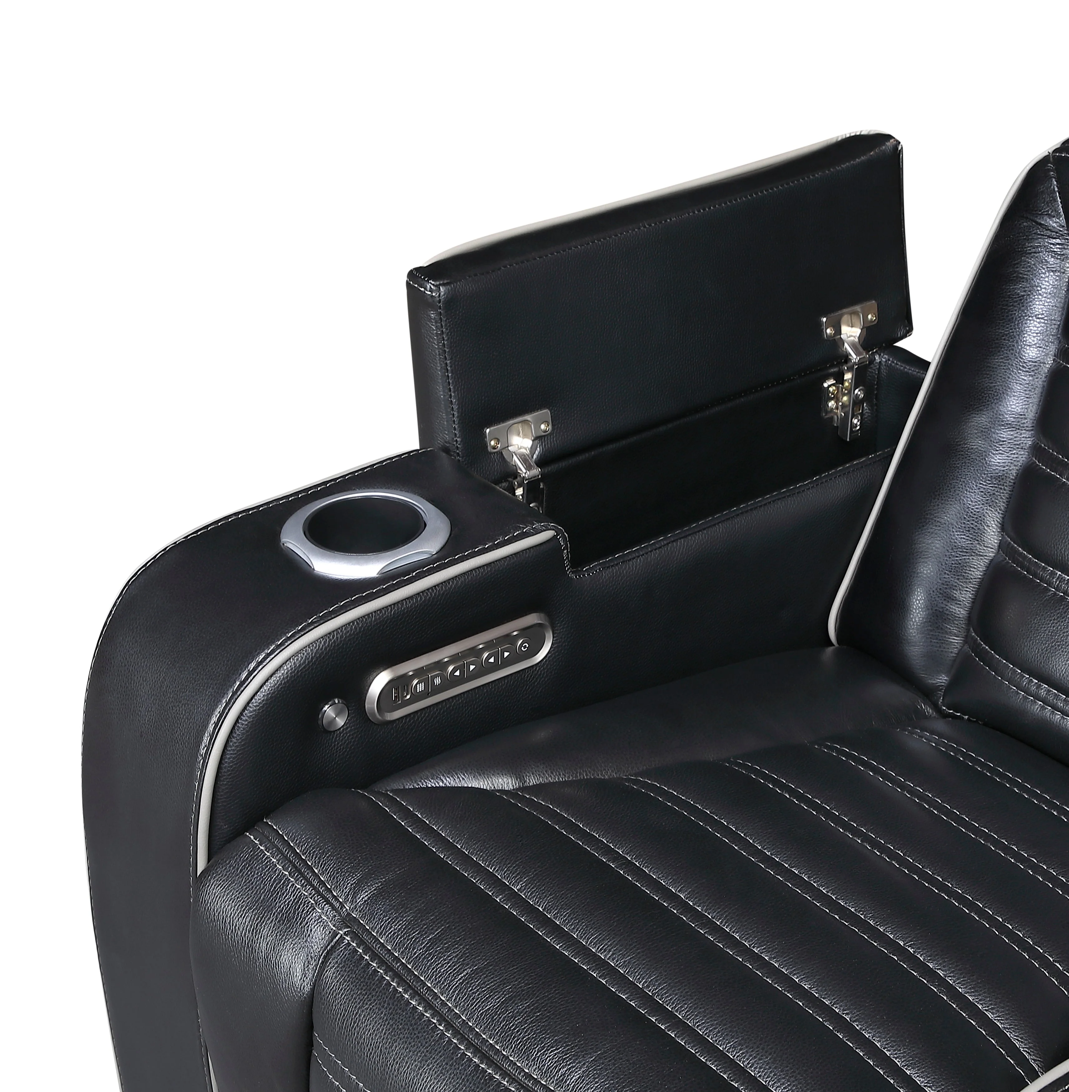 Cyber Black Power Reclining Chair with Power Headrest - Image 12