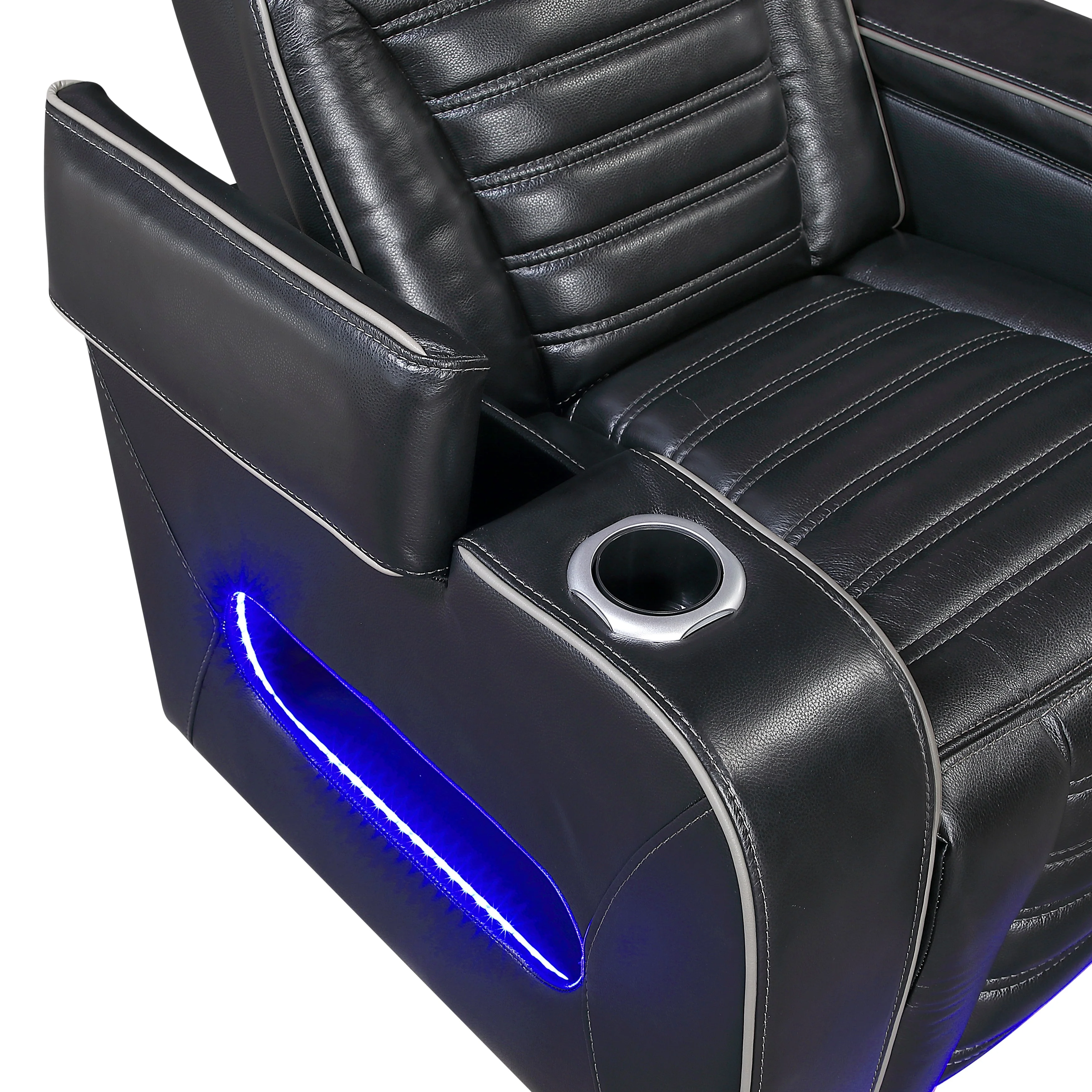 Cyber Black Power Reclining Chair with Power Headrest - Image 14