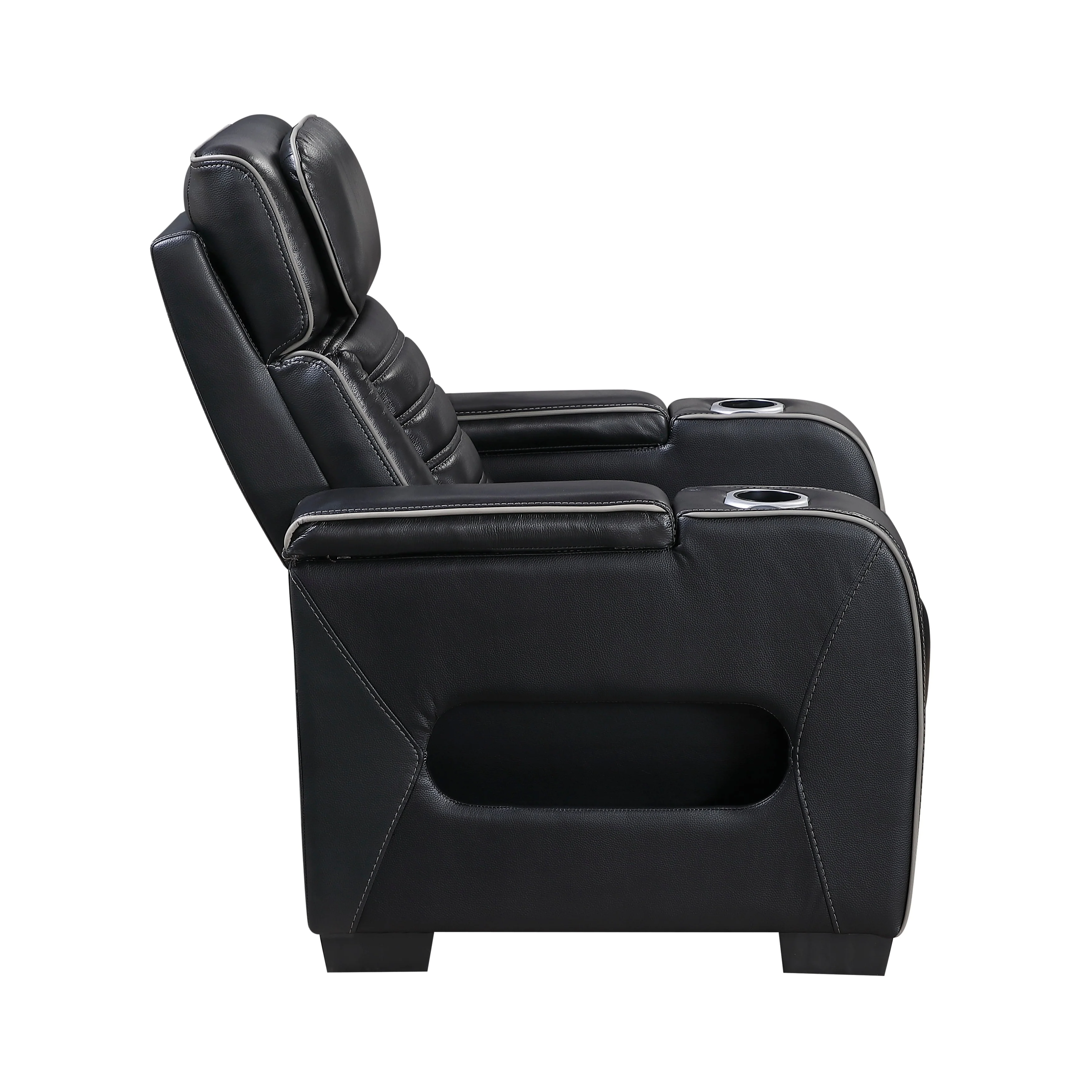 Cyber Black Power Reclining Chair with Power Headrest - Image 3