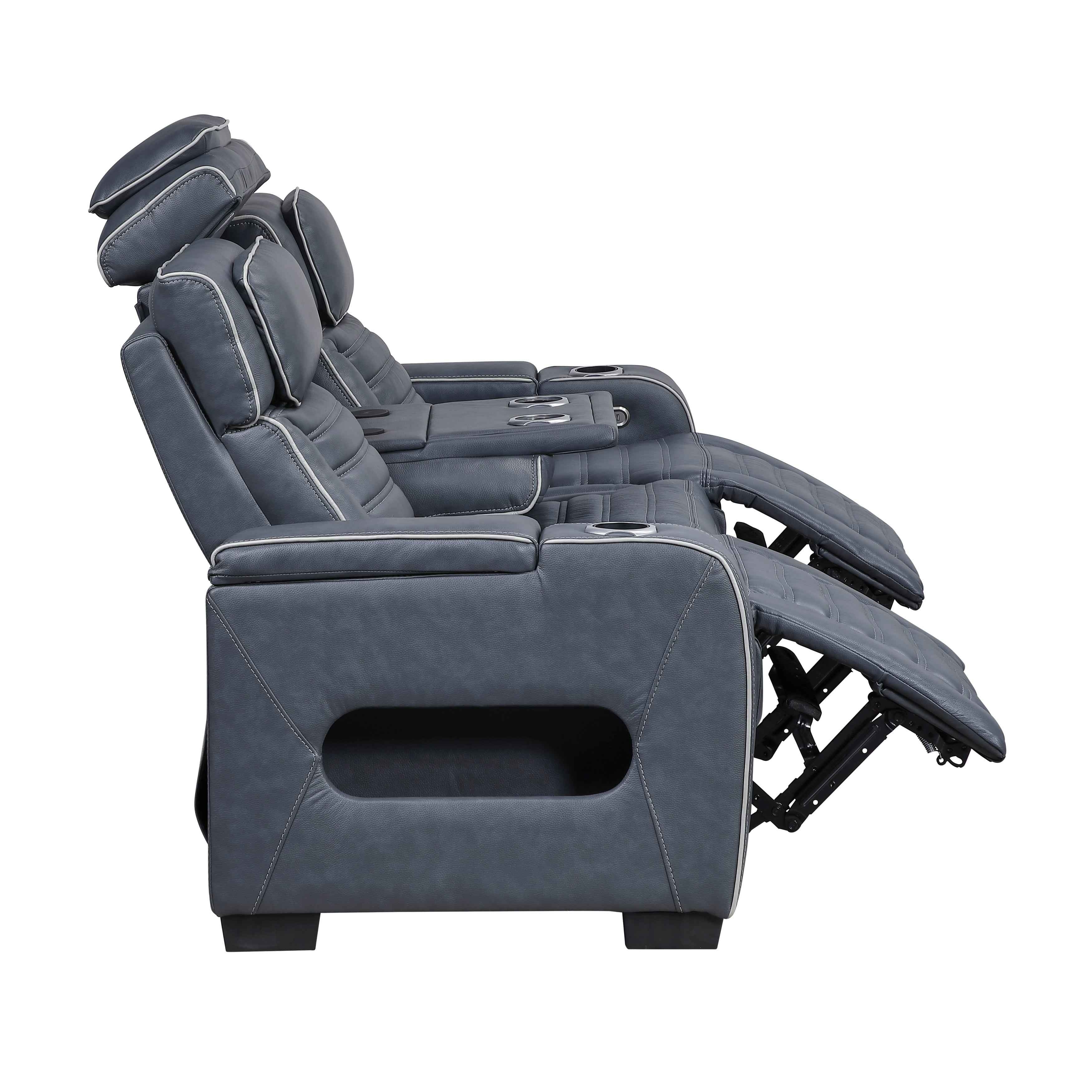 Cyber Blue 3-Piece Power Reclining Living Room Set - Image 7