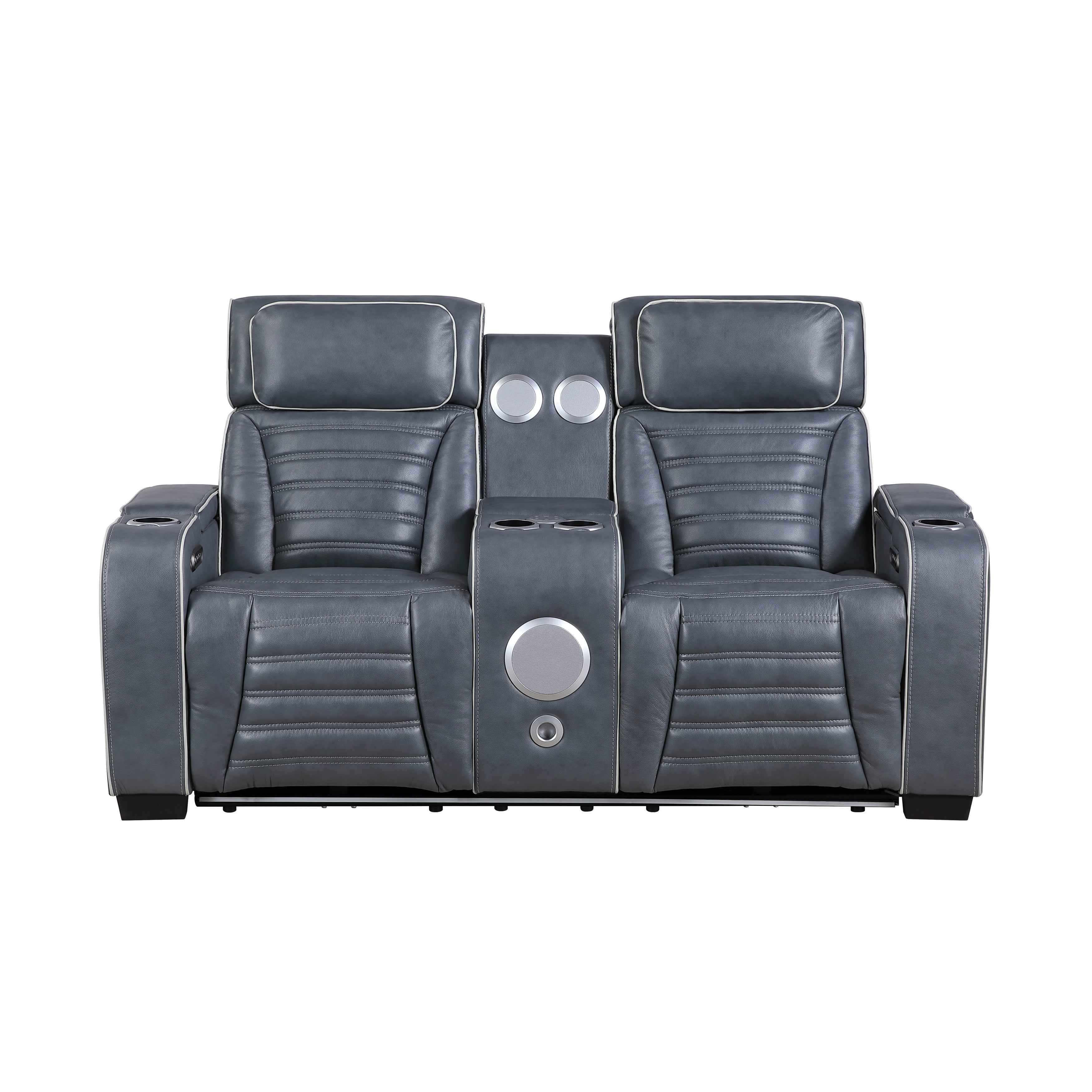 Cyber Blue Power Reclining Living Room Set - Image 10