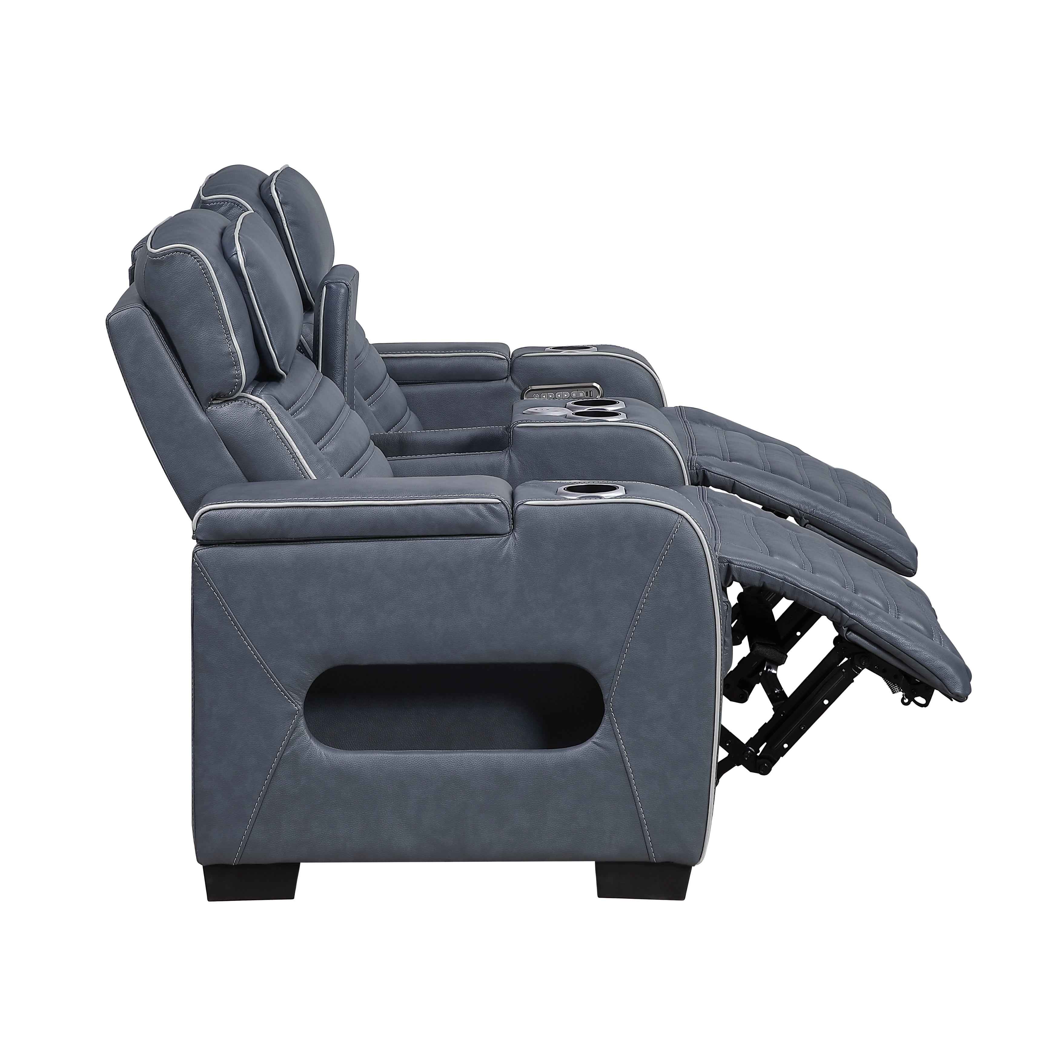 Cyber Blue Power Reclining Living Room Set - Image 14