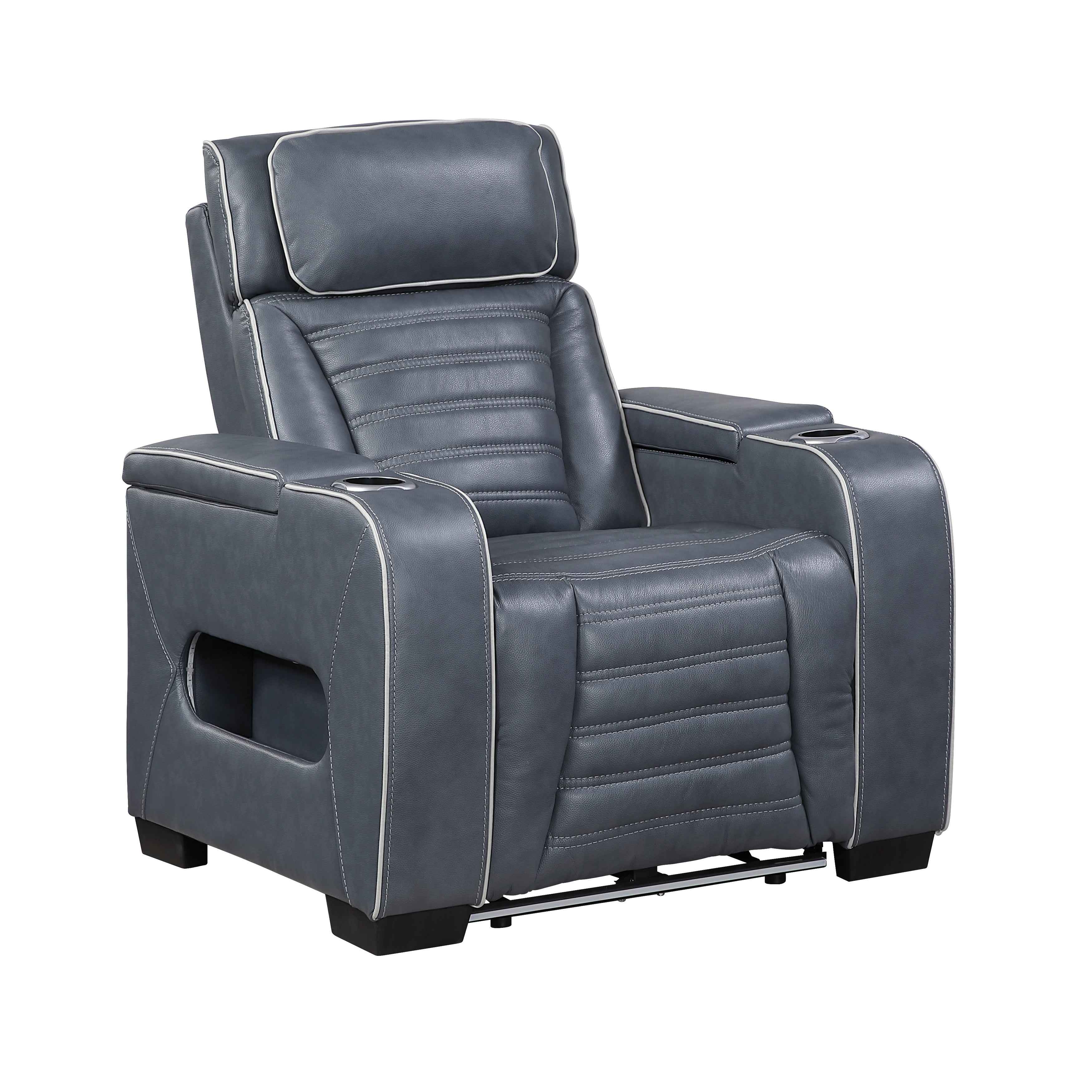 Cyber Blue Power Reclining Living Room Set - Image 20