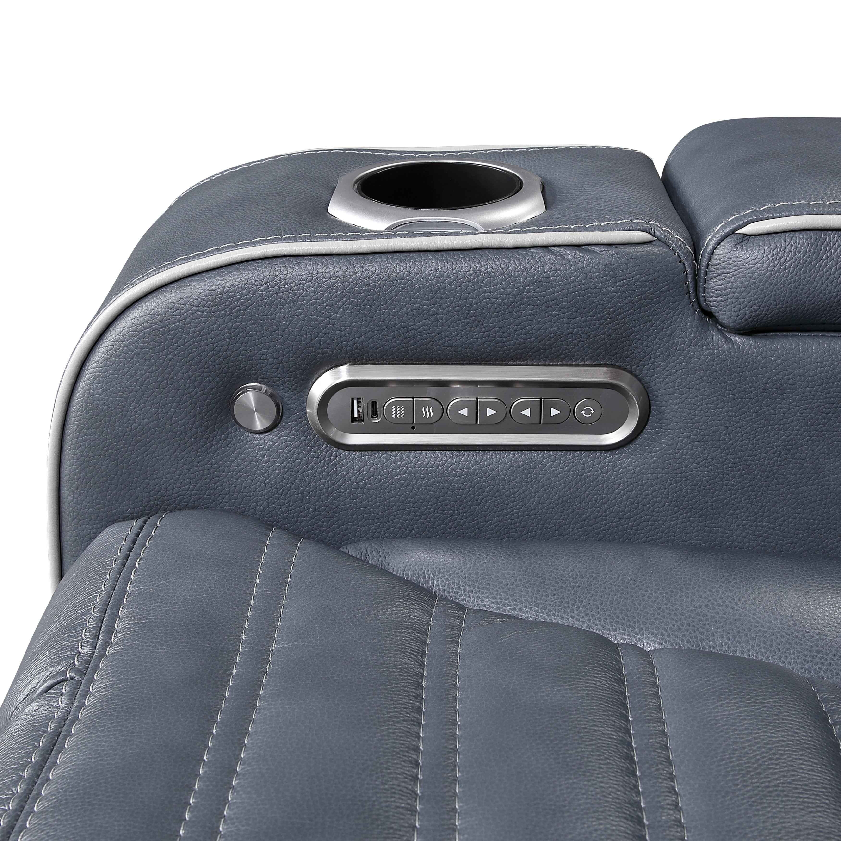 Cyber Blue Power Reclining Living Room Set - Image 28