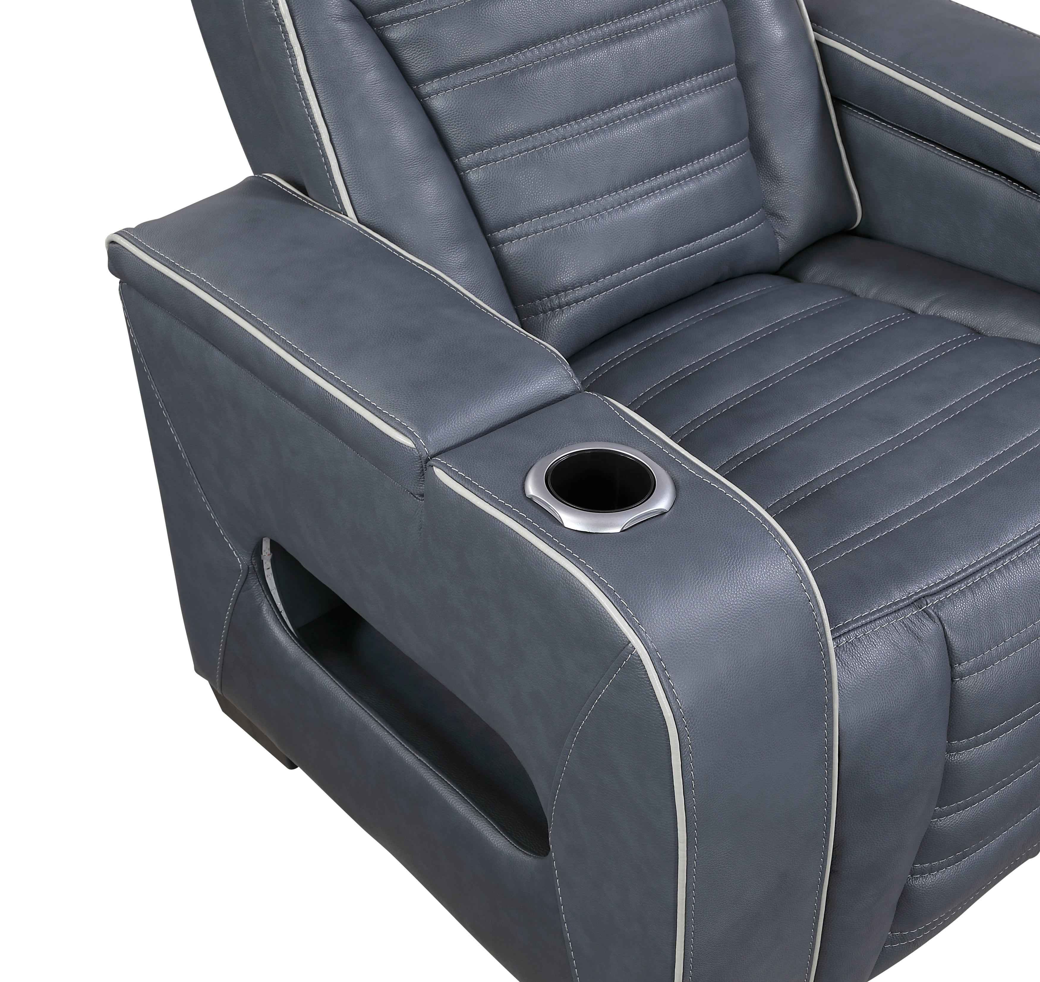 Cyber Blue Power Reclining Living Room Set - Image 29