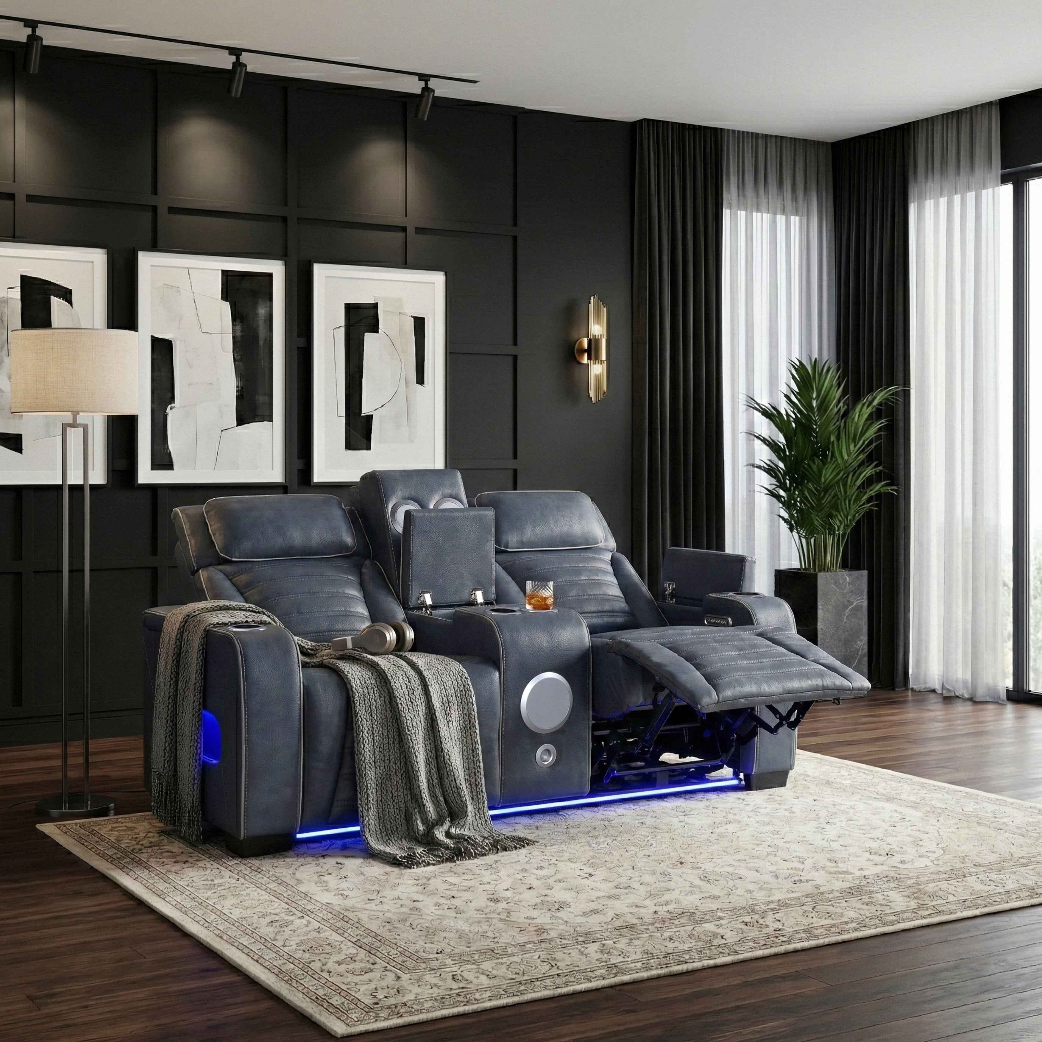 Cyber Blue Power Reclining Living Room Set - Image 37
