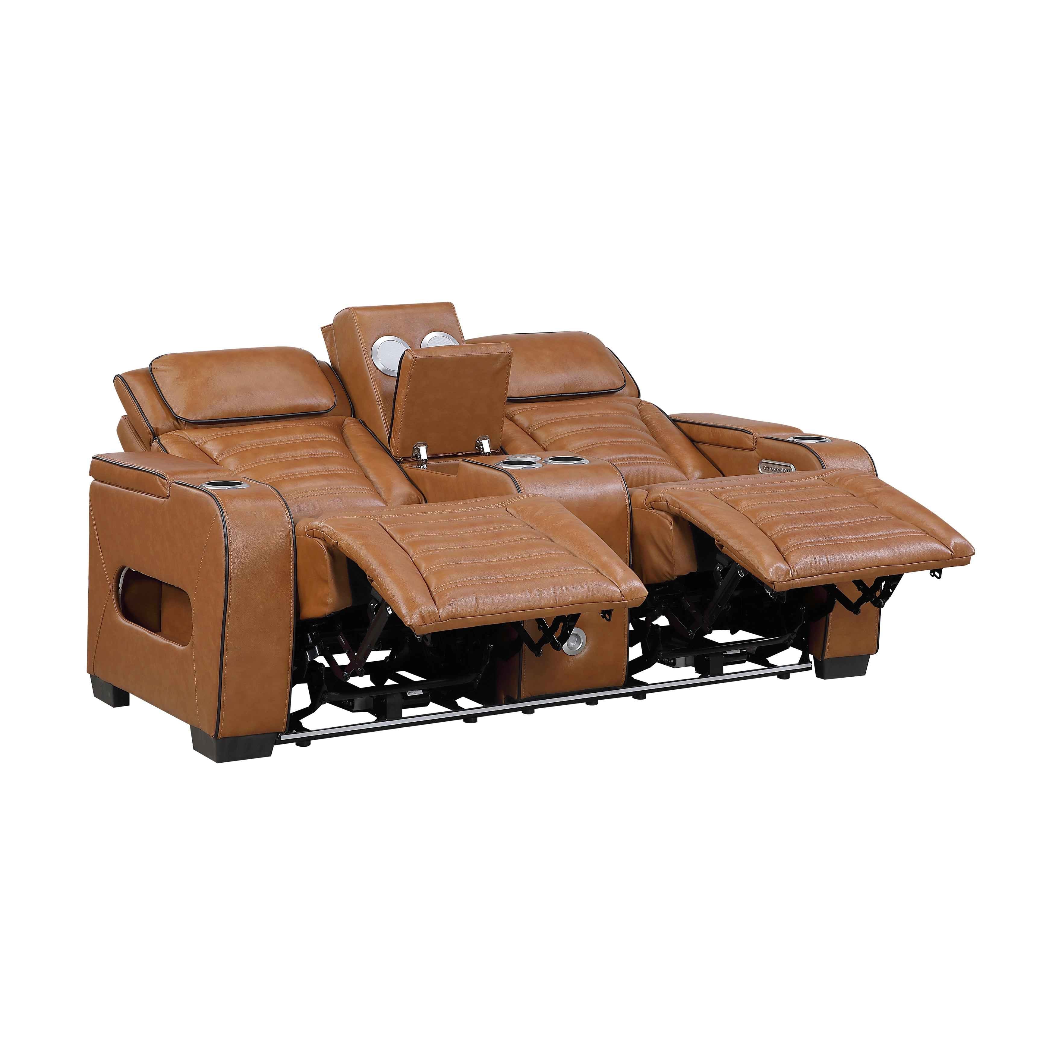 Cyber Brown 3-Piece Power Reclining Living Room Set - Image 12